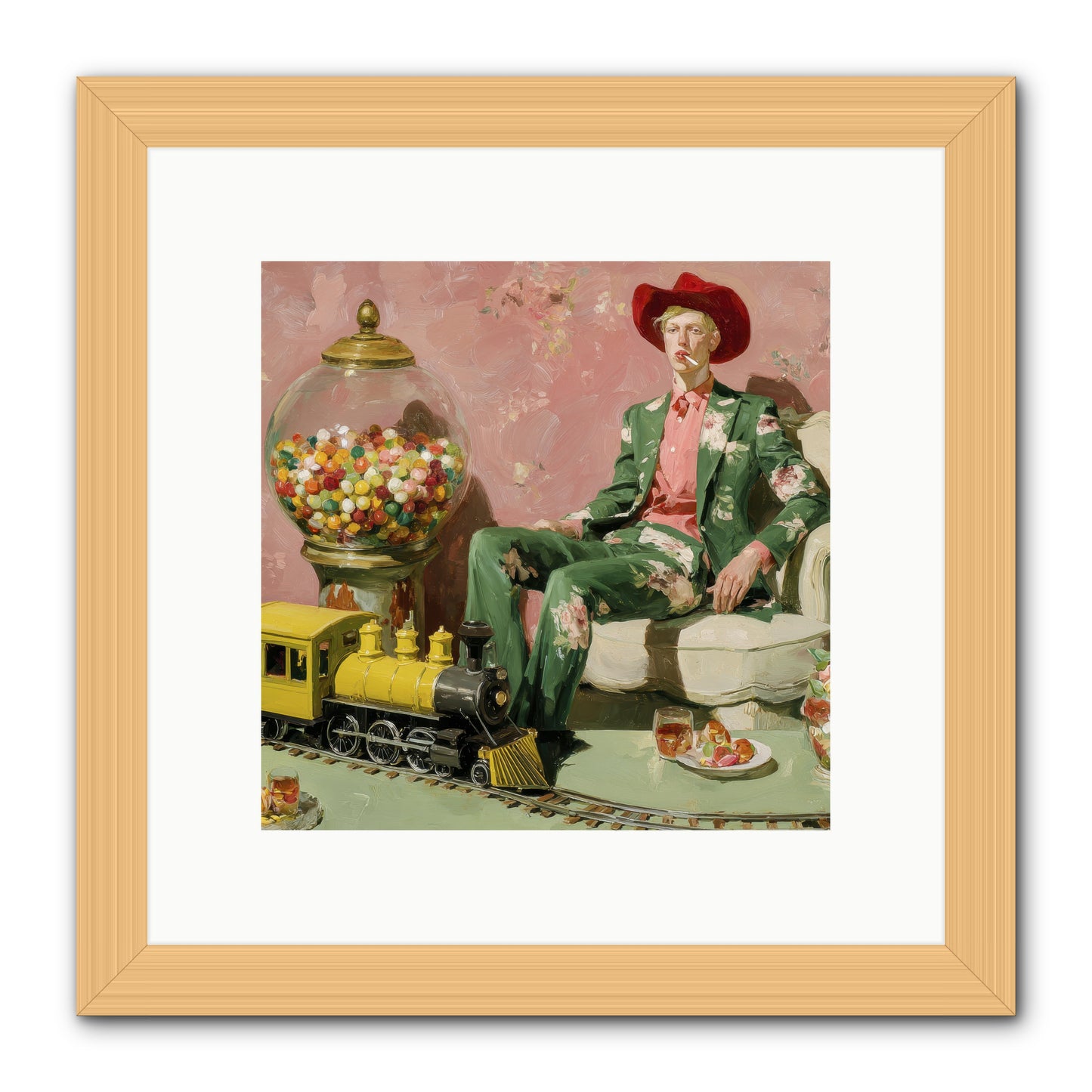 A Handbook for Gentle Eccentrics -- Framed Print - Natural 10x10