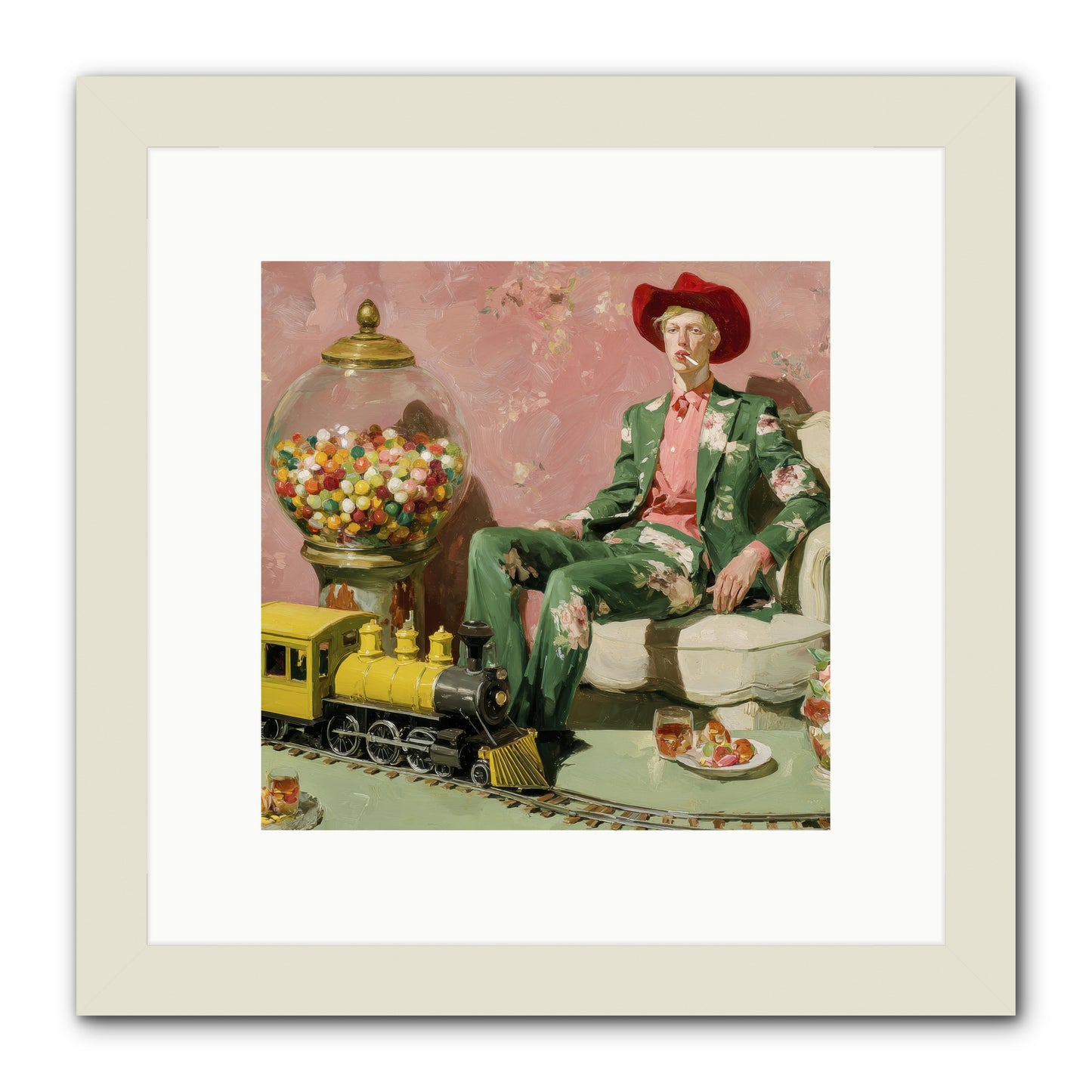 A Handbook for Gentle Eccentrics -- Framed Print - White 10x10