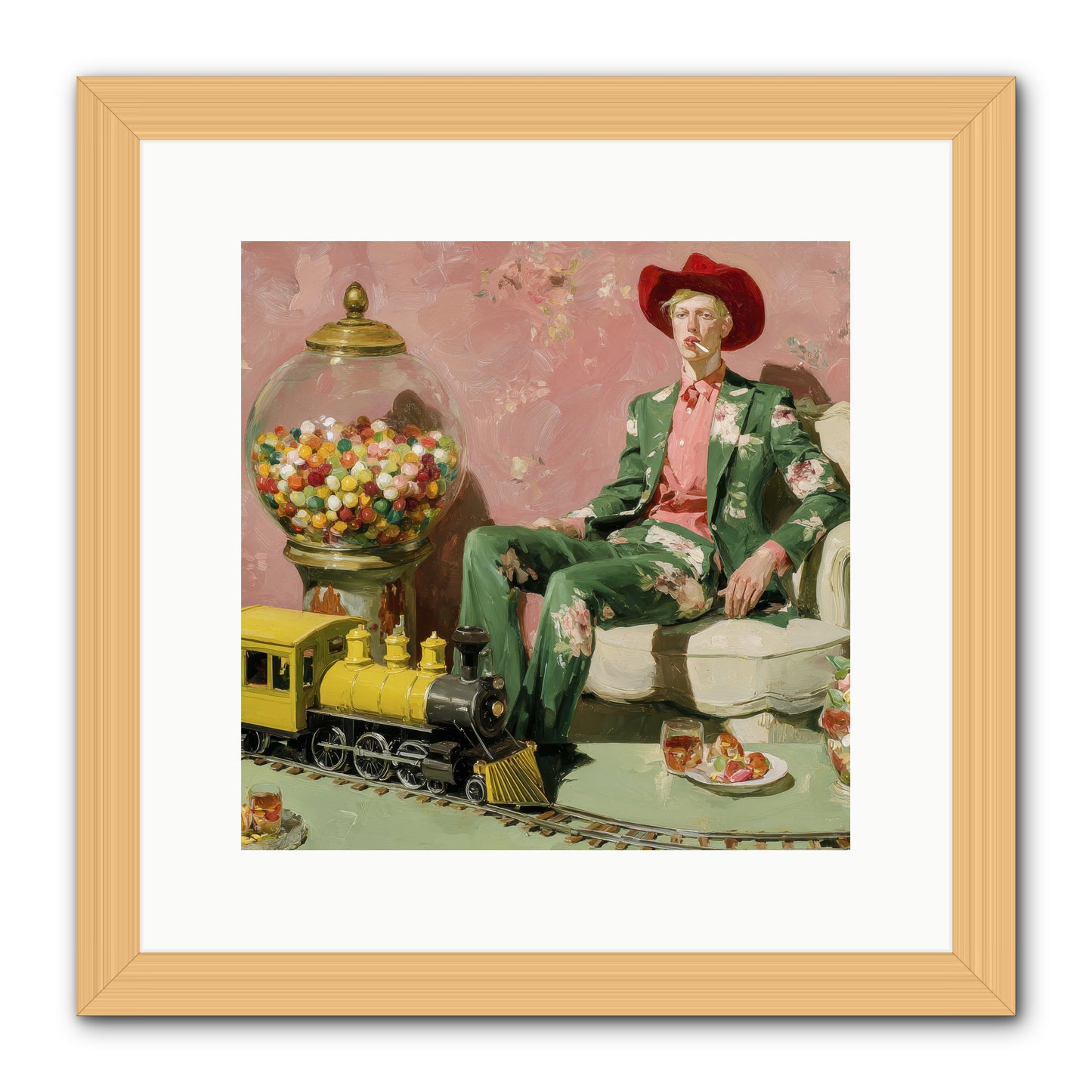 A Handbook for Gentle Eccentrics -- Framed Print - Natural 12x12