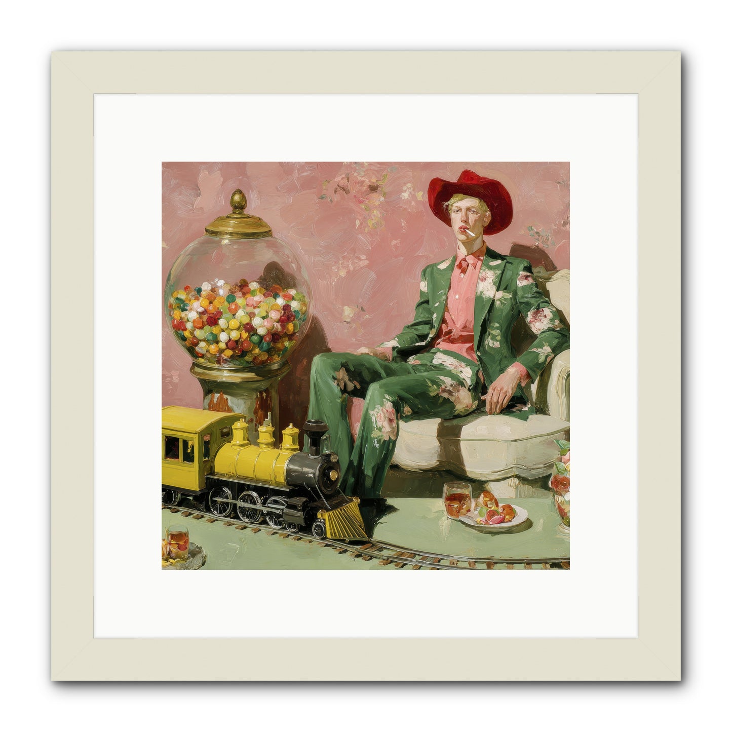 A Handbook for Gentle Eccentrics -- Framed Print - White 12x12
