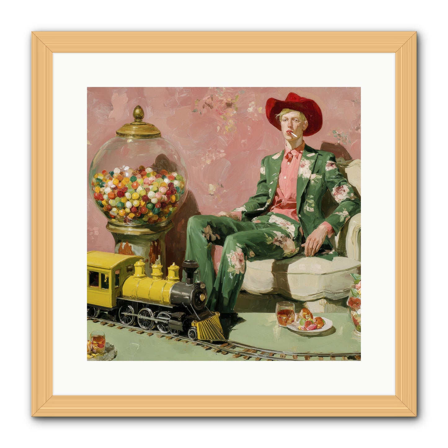A Handbook for Gentle Eccentrics -- Framed Print - Natural 16x16