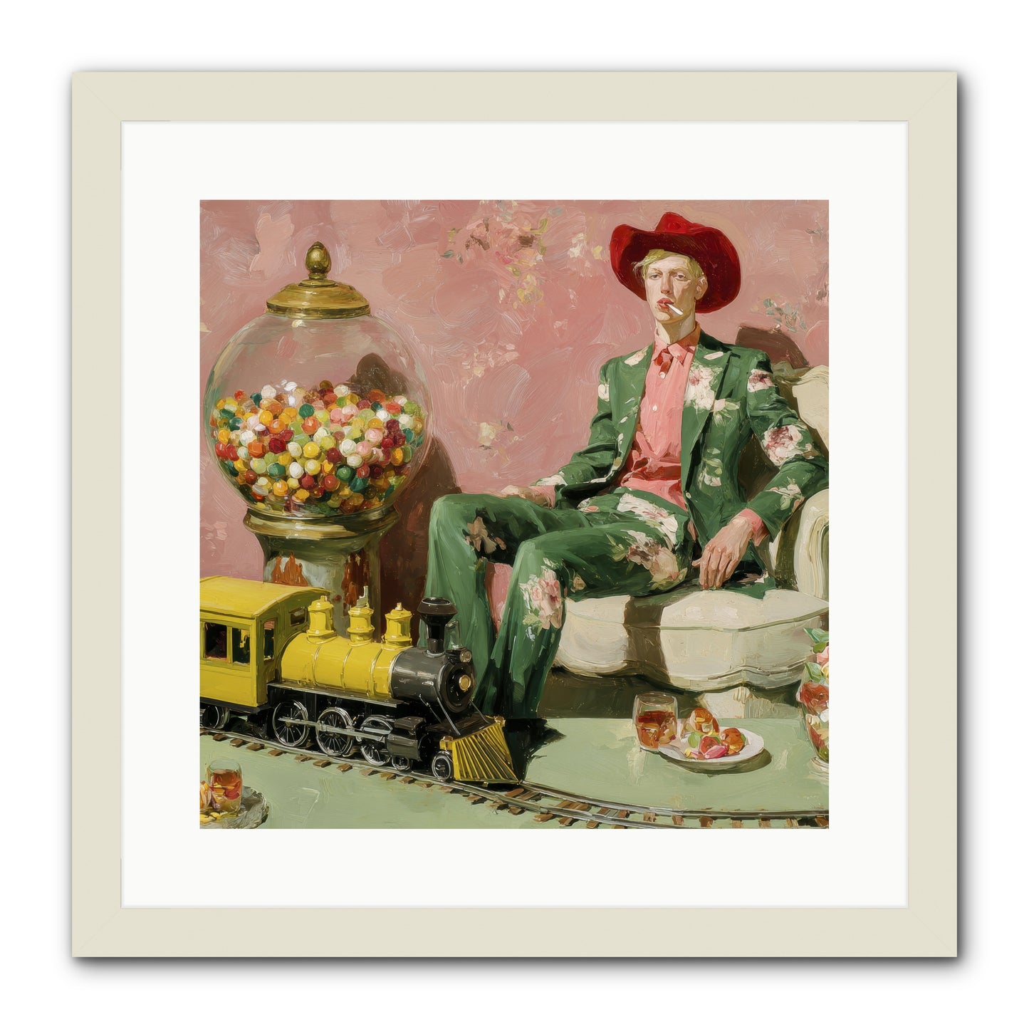 A Handbook for Gentle Eccentrics -- Framed Print - White 16x16