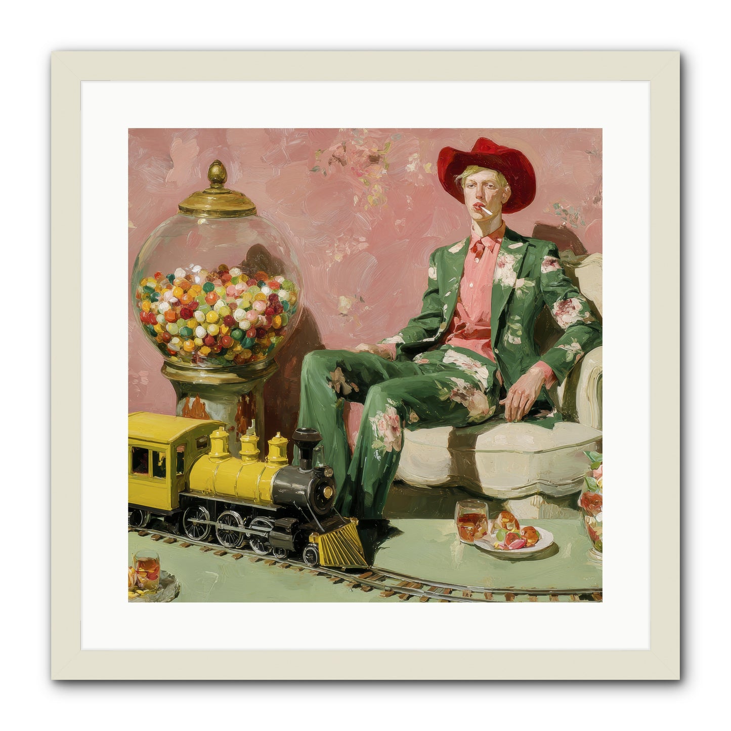 A Handbook for Gentle Eccentrics -- Framed Print - White 20x20