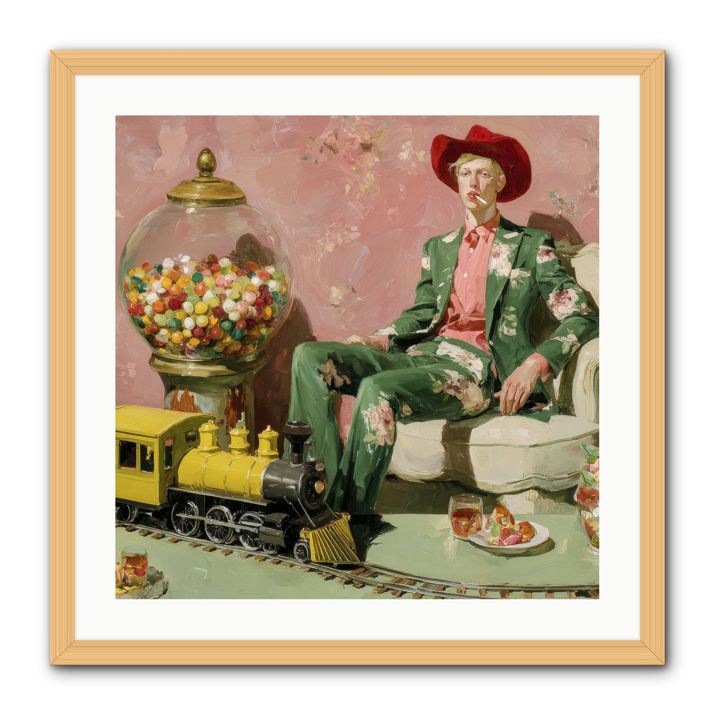A Handbook for Gentle Eccentrics -- Framed Print - Natural 24x24