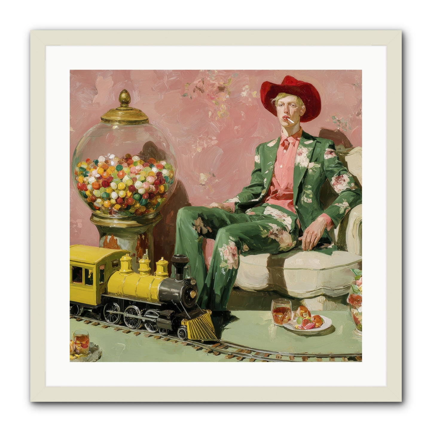 A Handbook for Gentle Eccentrics -- Framed Print - White 24x24
