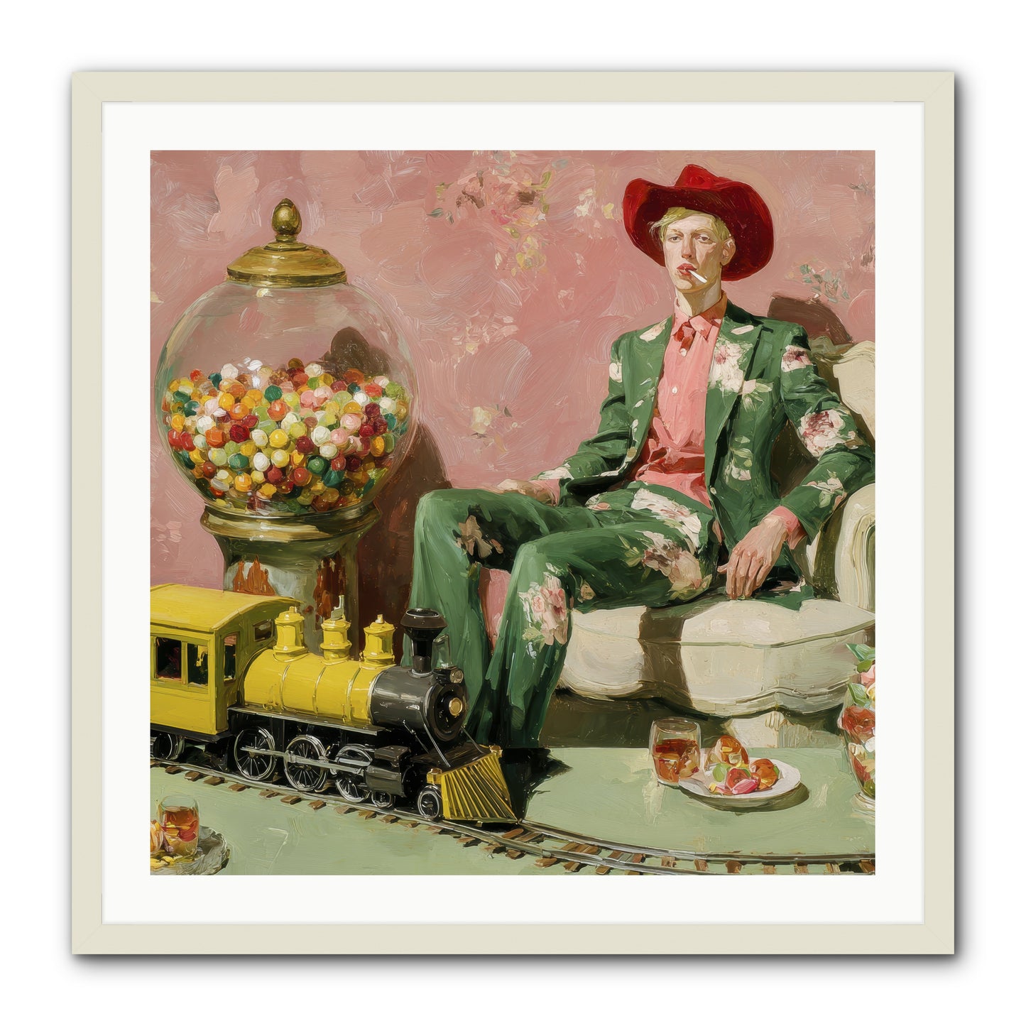 A Handbook for Gentle Eccentrics -- Framed Print - White 30x30