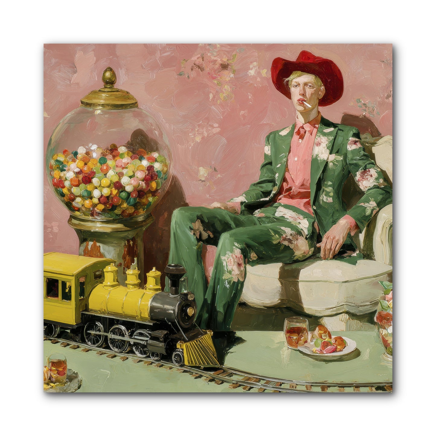 A Handbook for Gentle Eccentrics -- Wrapped Canvas 10x10