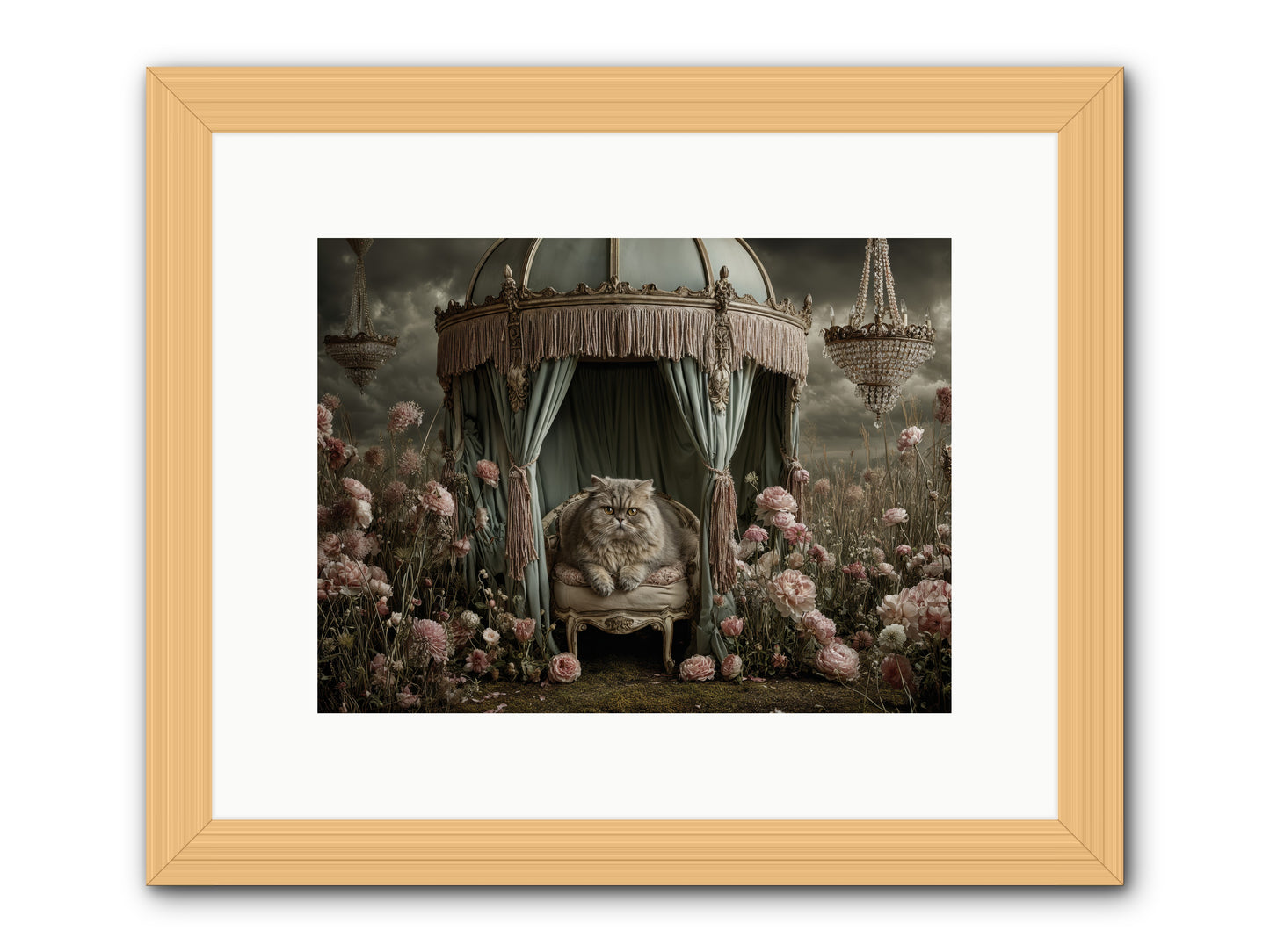 A Heart Full of Sky -- Framed Print - Natural 12x9