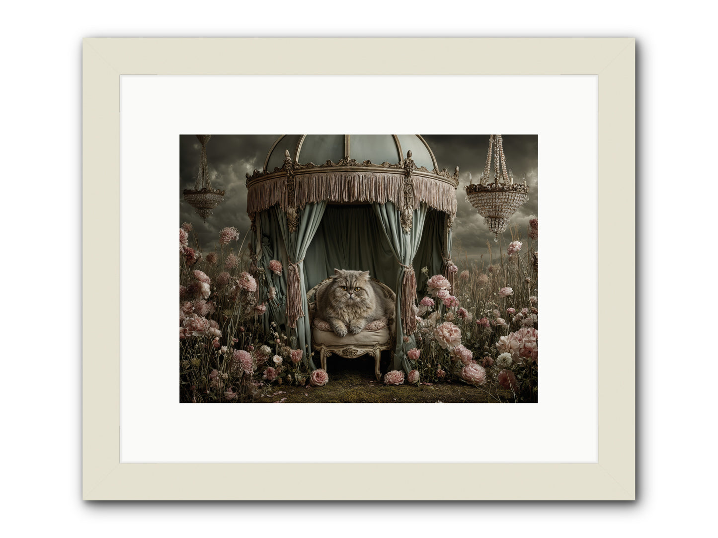 A Heart Full of Sky -- Framed Print - White 12x9