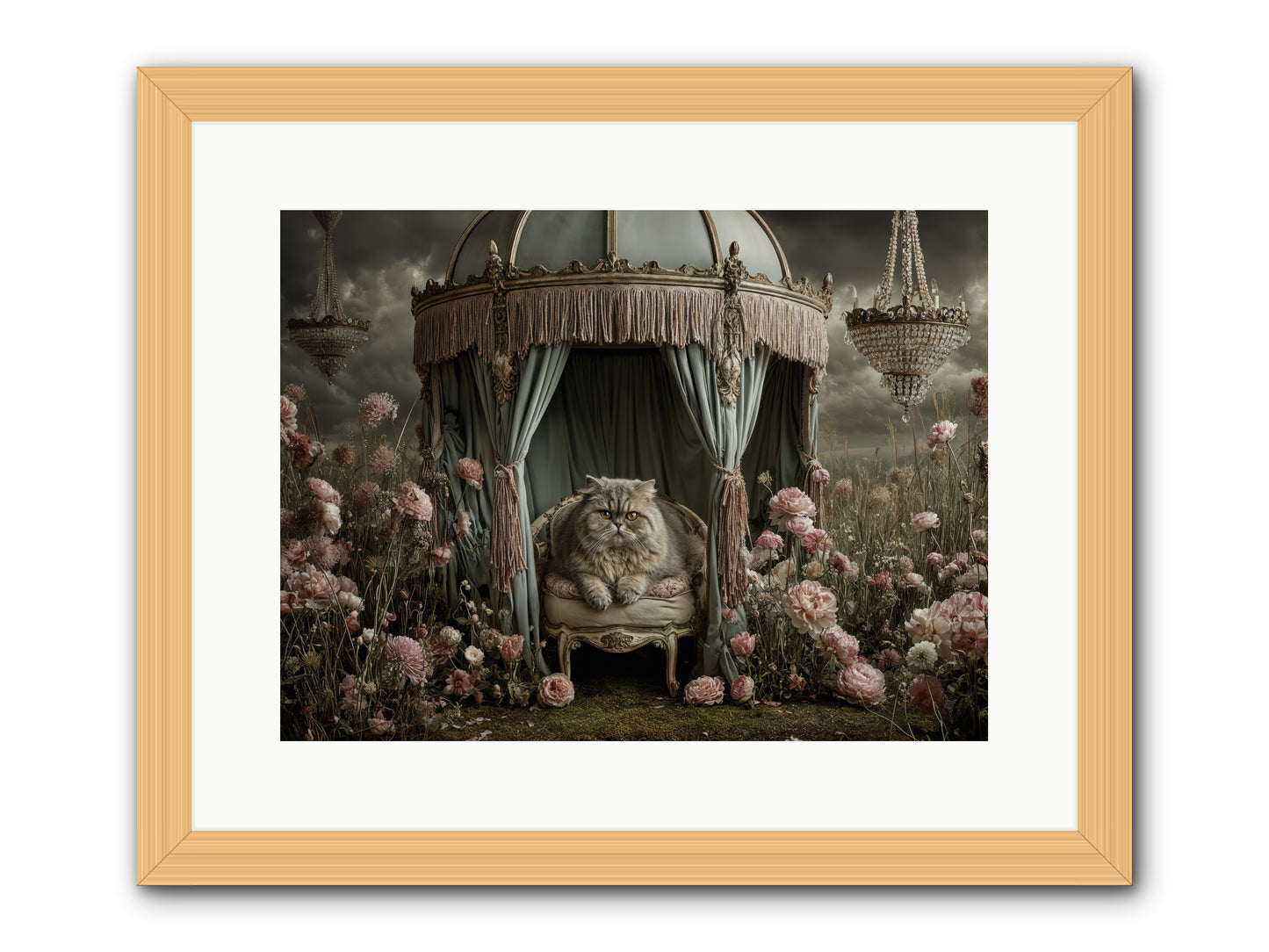 A Heart Full of Sky -- Framed Print - Natural 16x12
