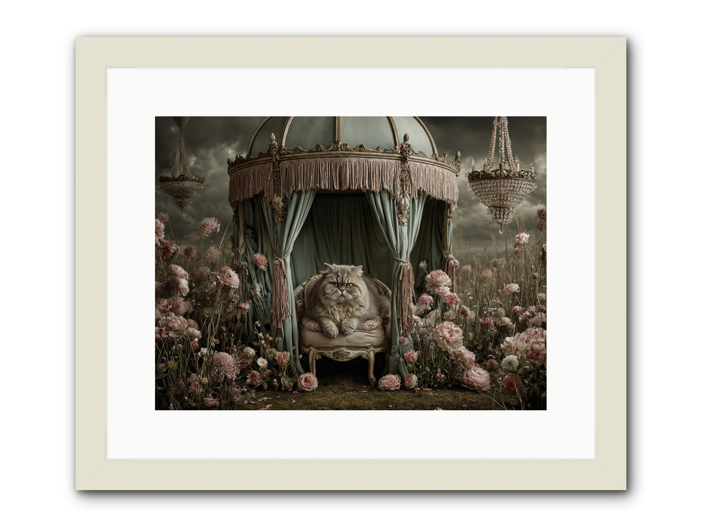 A Heart Full of Sky -- Framed Print - White 16x12