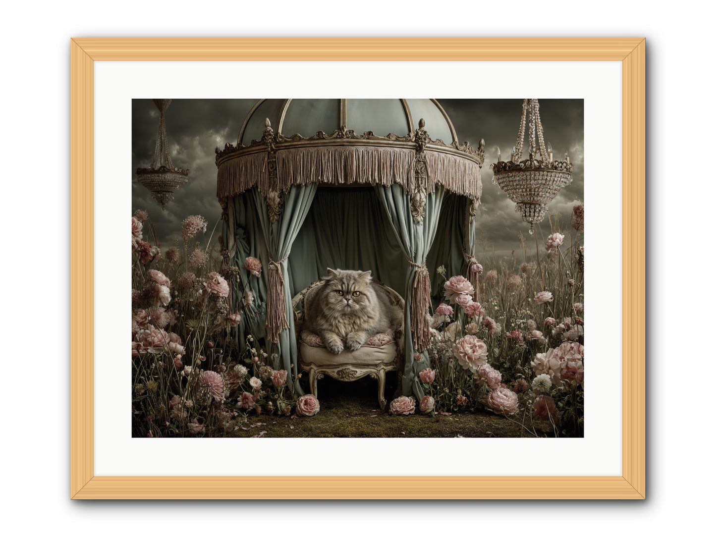 A Heart Full of Sky -- Framed Print - Natural 24x18