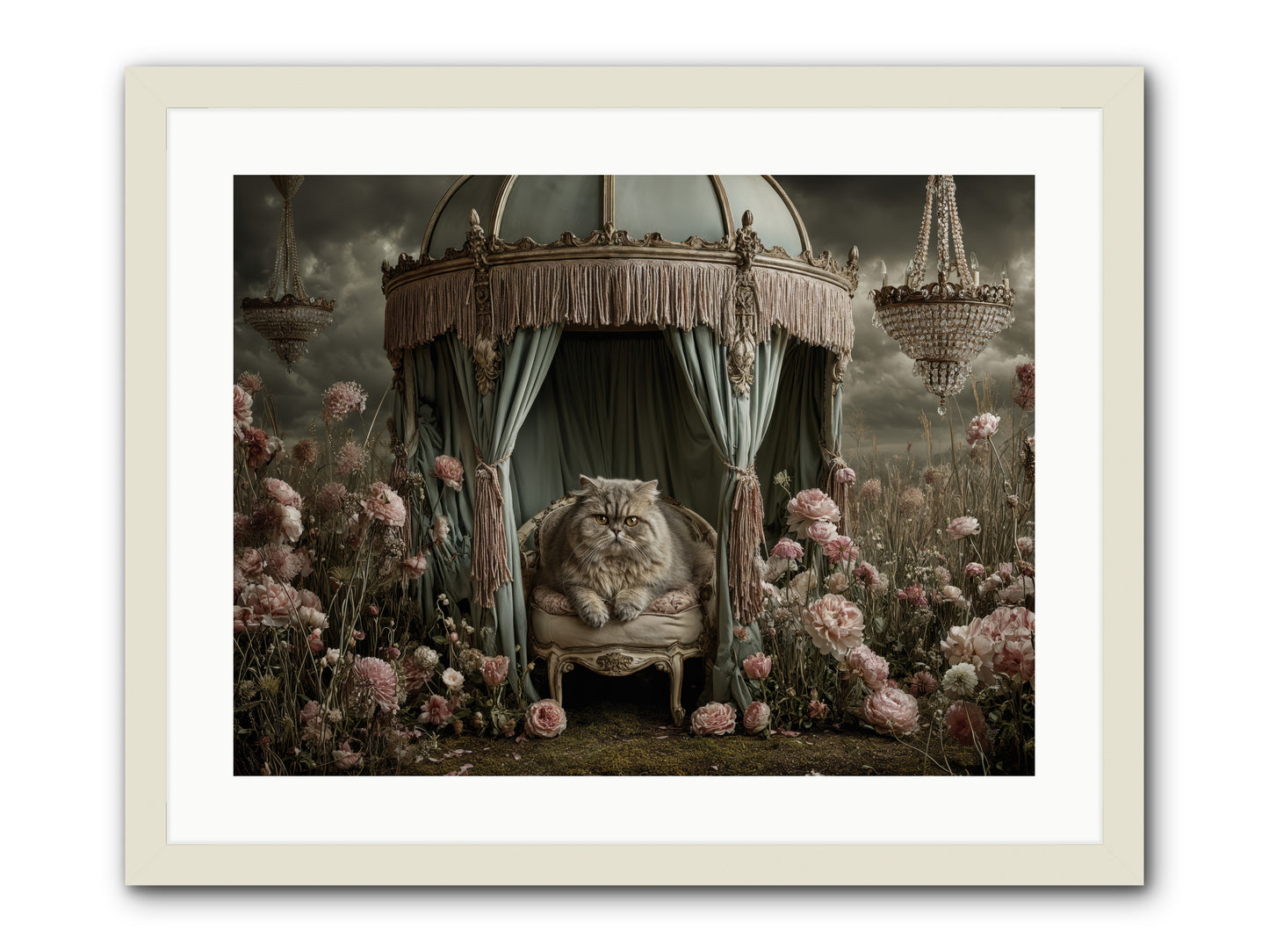 A Heart Full of Sky -- Framed Print - White 24x18