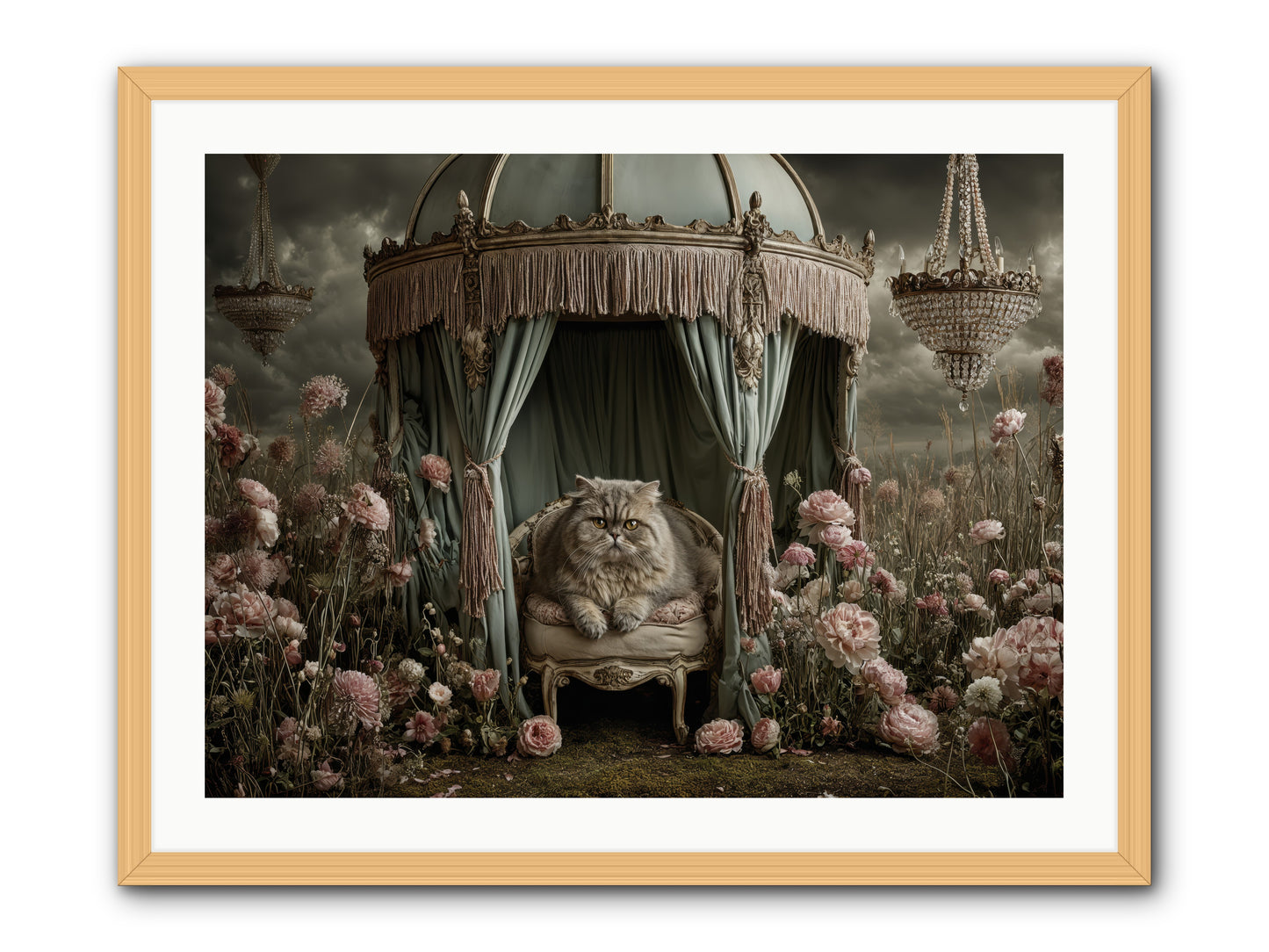 A Heart Full of Sky -- Framed Print - Natural 32x24