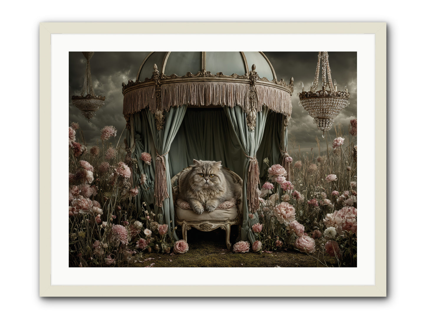 A Heart Full of Sky -- Framed Print - White 32x24