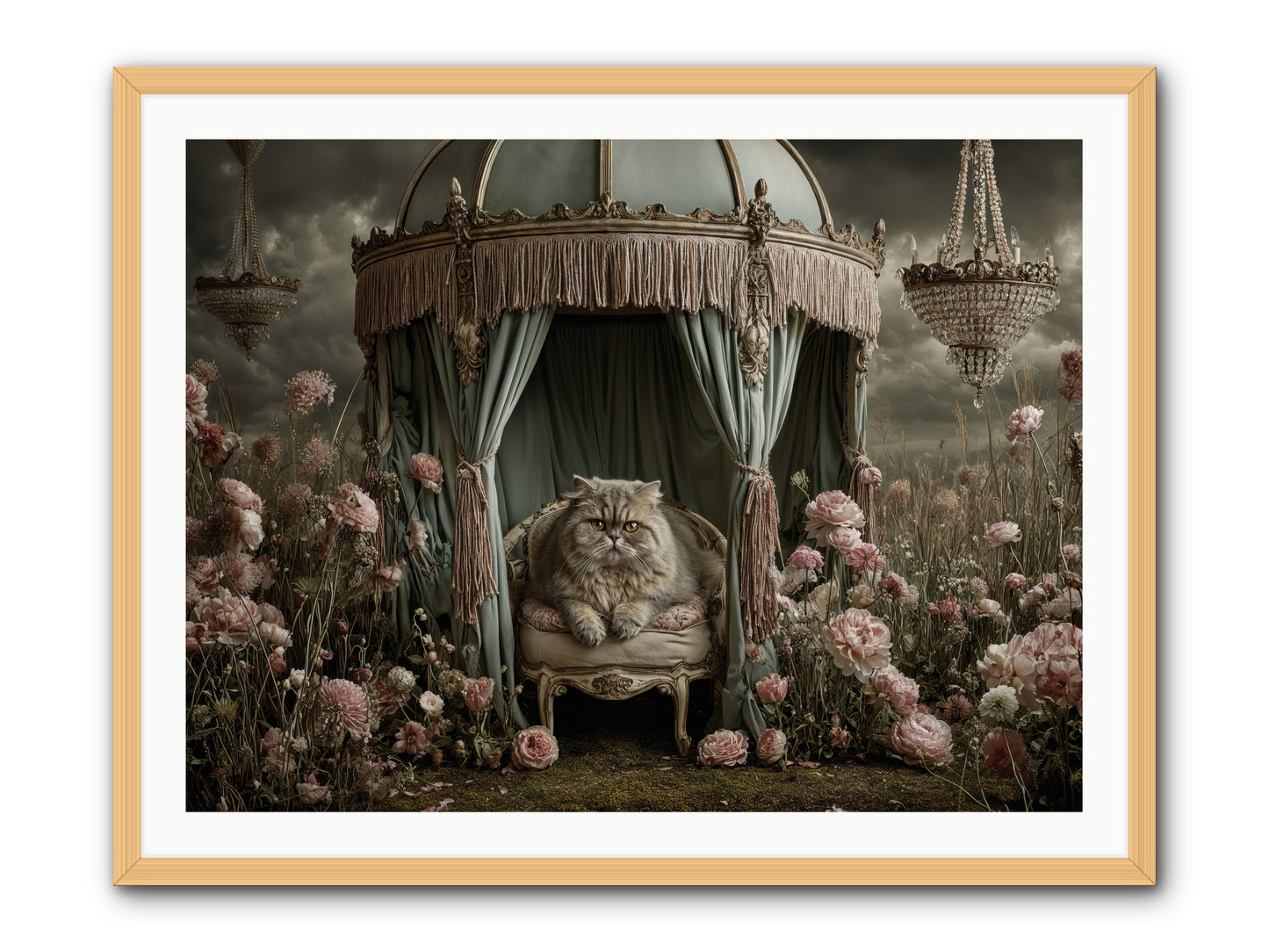 A Heart Full of Sky -- Framed Print - Natural 40x30