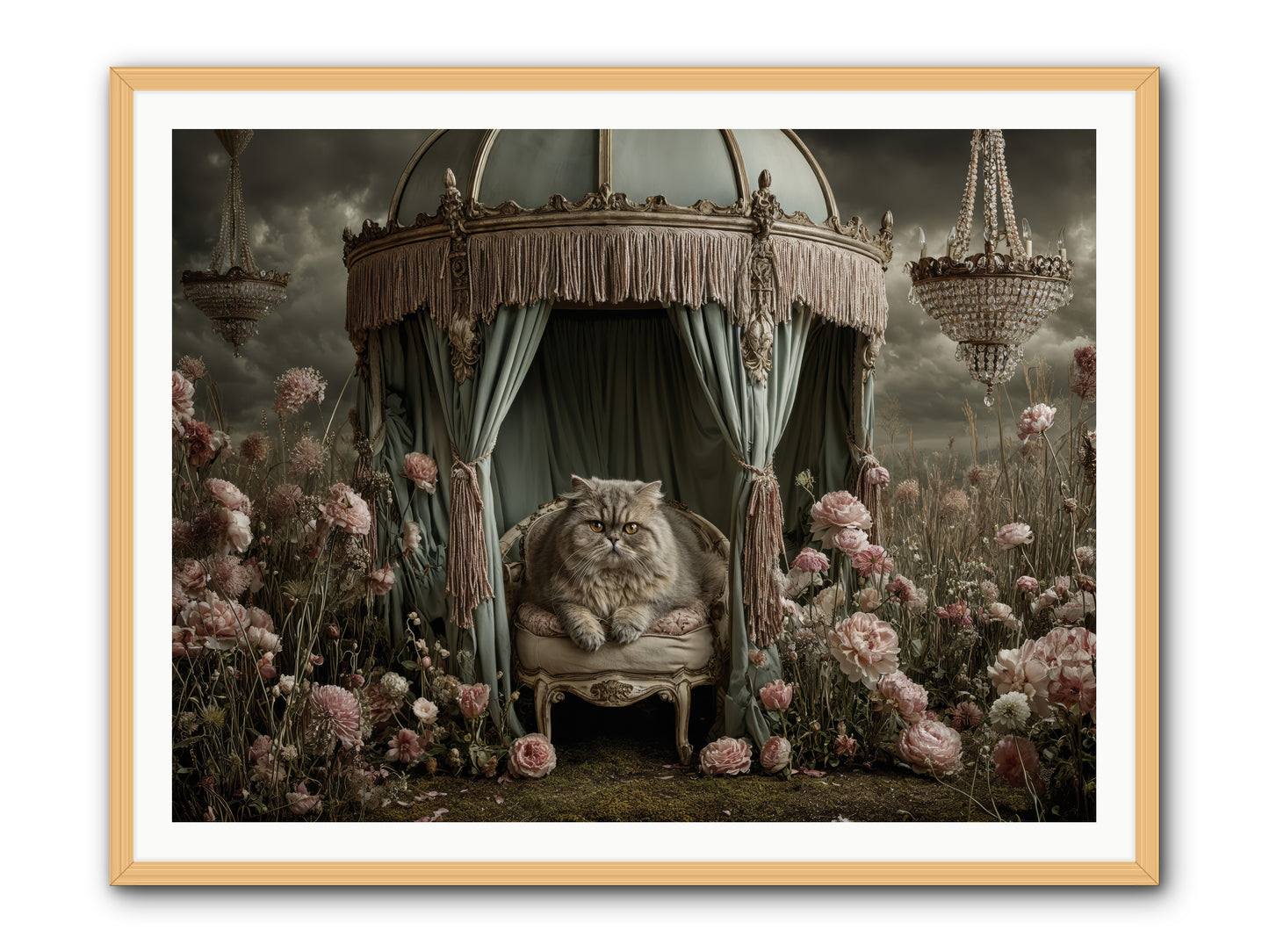 A Heart Full of Sky -- Framed Print - Natural 48x36