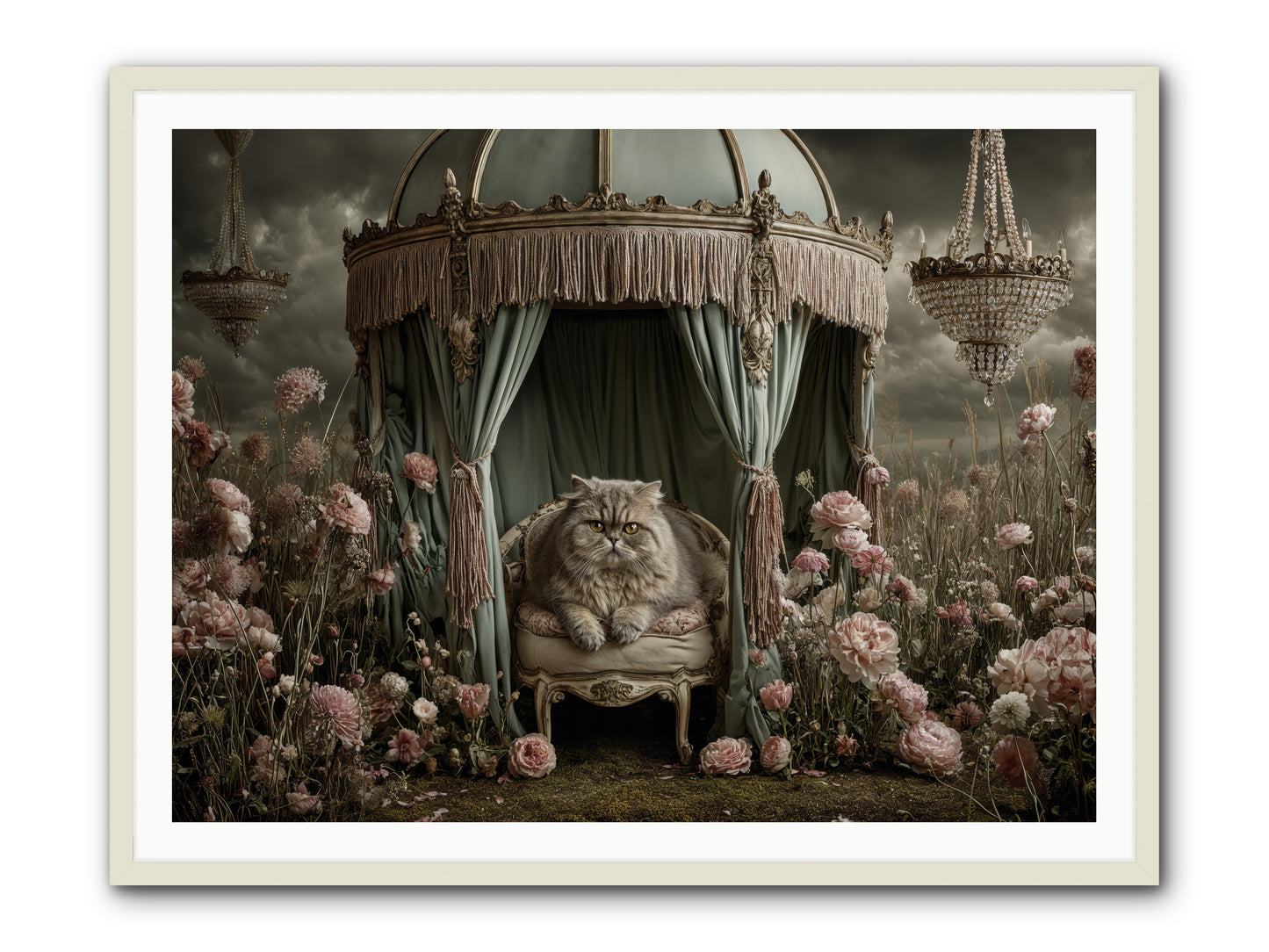 A Heart Full of Sky -- Framed Print - White 48x36