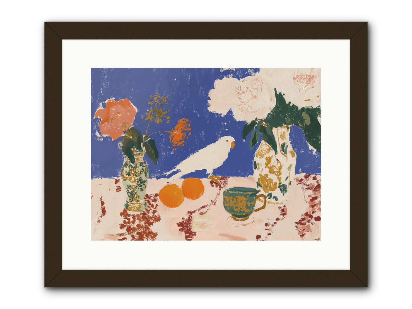 A Keen Following -- Framed Print - Black 16x12