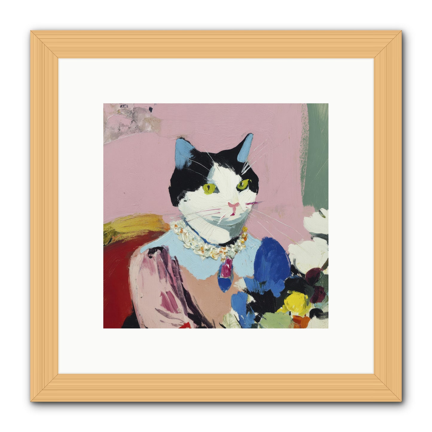 A Life Among Treasures -- Framed Print - Natural 10x10