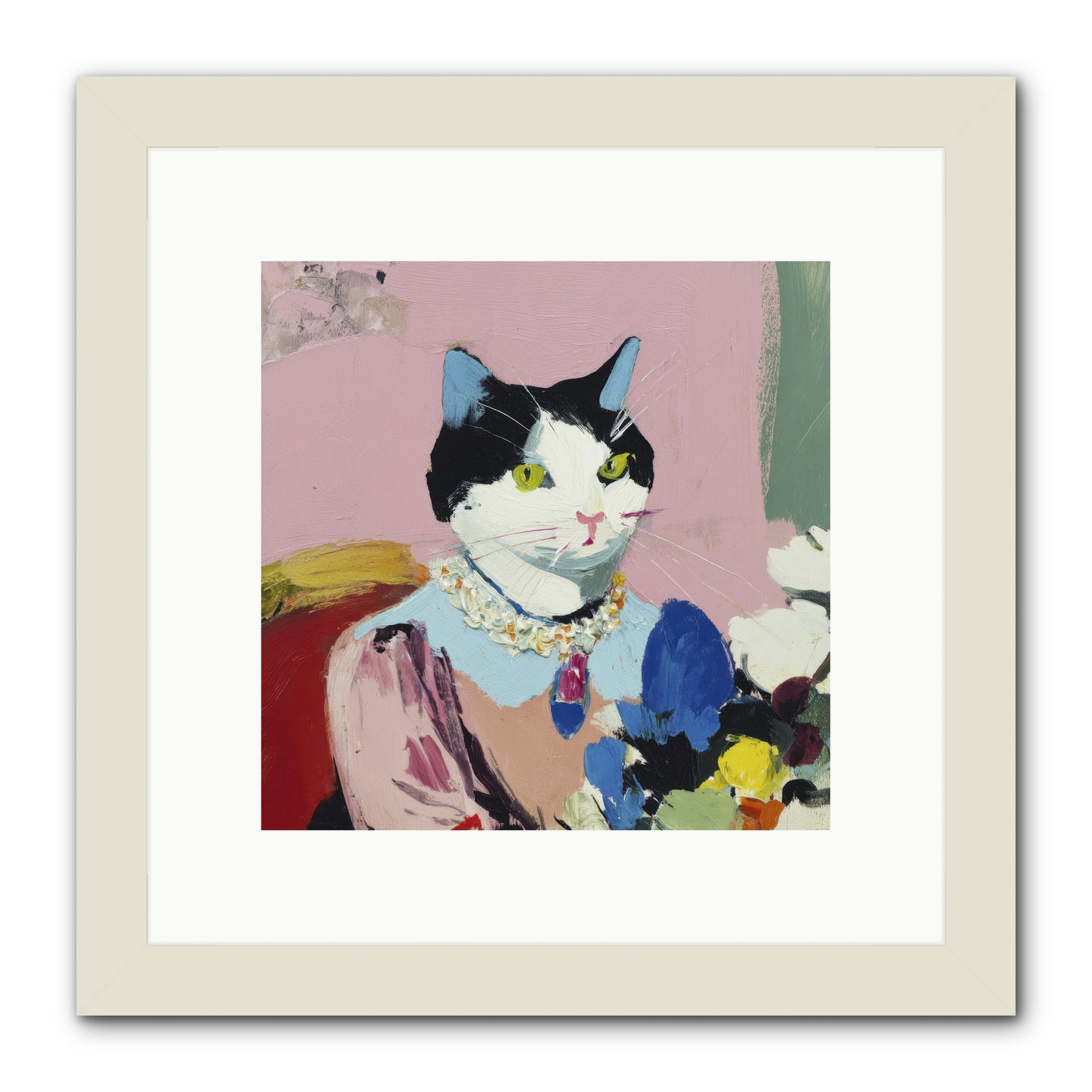A Life Among Treasures -- Framed Print - White 10x10