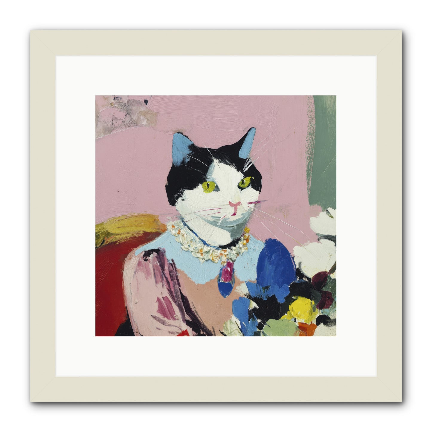 A Life Among Treasures -- Framed Print - White 12x12