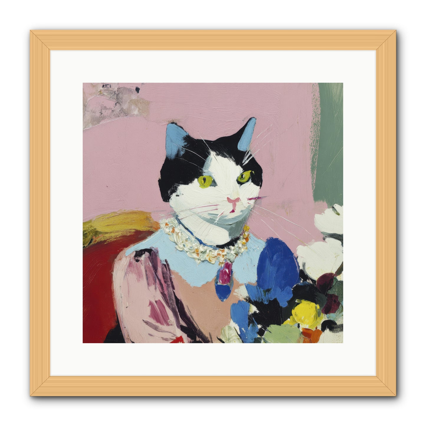 A Life Among Treasures -- Framed Print - Natural 16x16