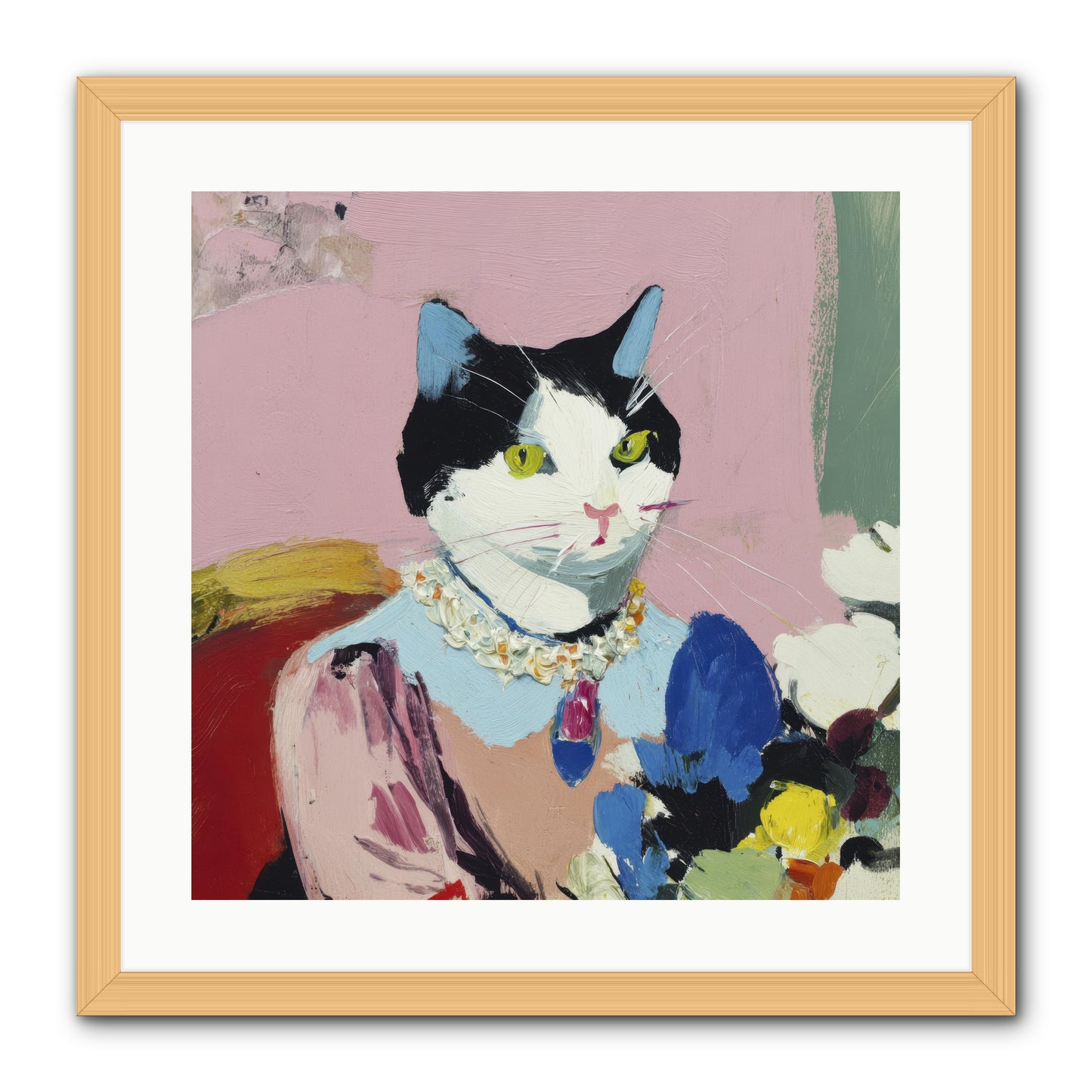 A Life Among Treasures -- Framed Print - Natural 20x20