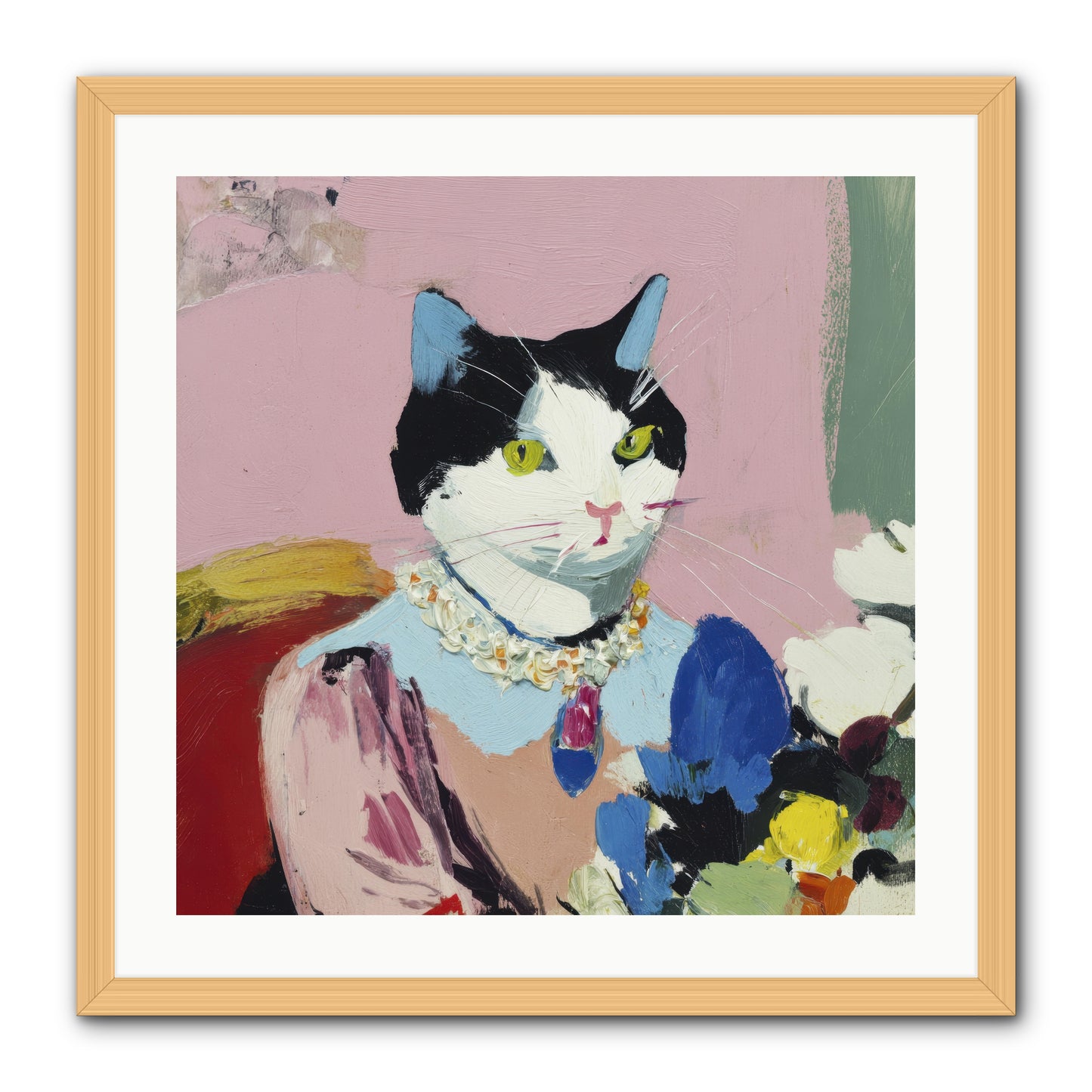 A Life Among Treasures -- Framed Print - Natural 24x24