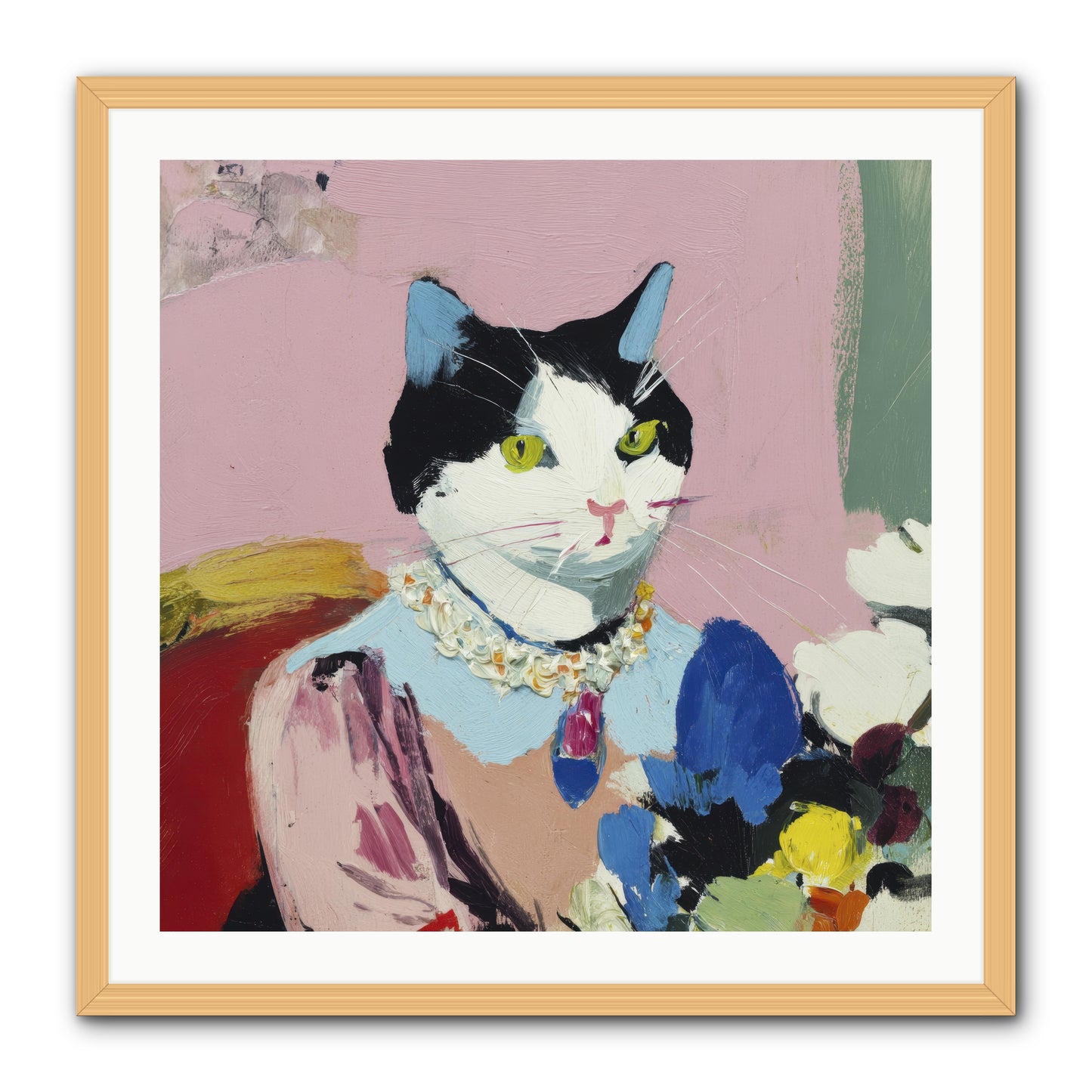 A Life Among Treasures -- Framed Print - Natural 30x30