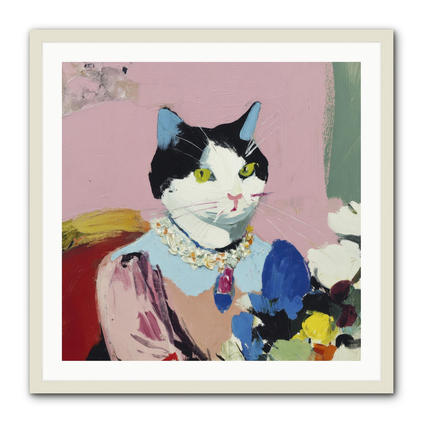 A Life Among Treasures -- Framed Print - White 30x30
