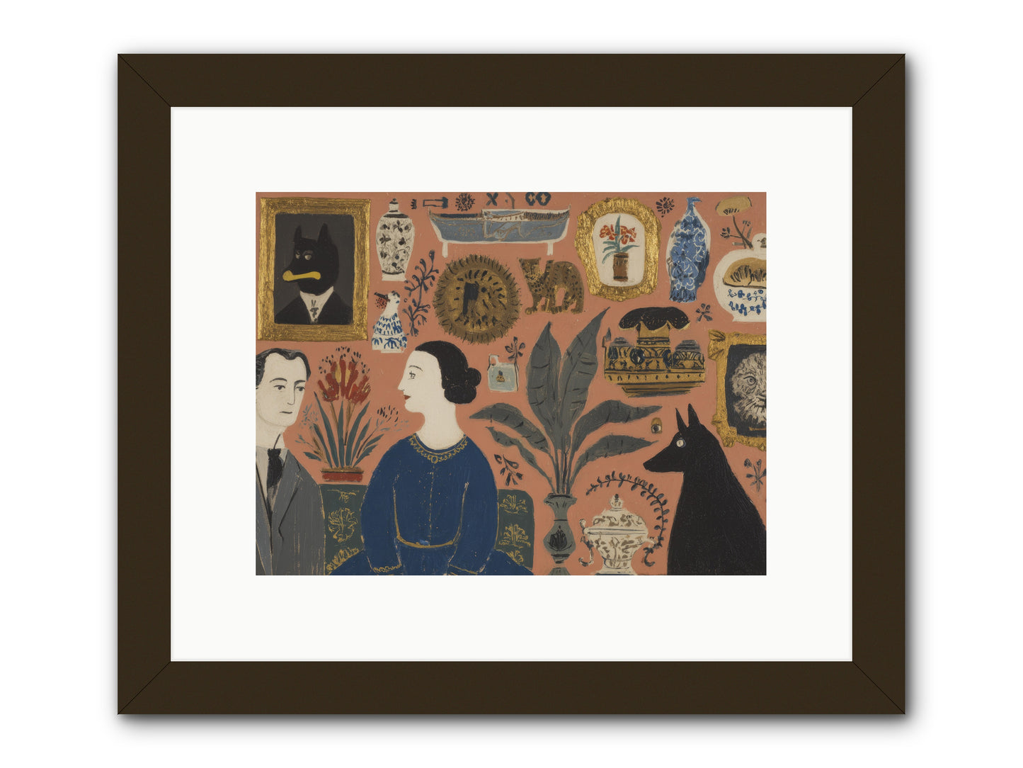 A Life Lived Among Treasures -- Framed Print - Black 12x9
