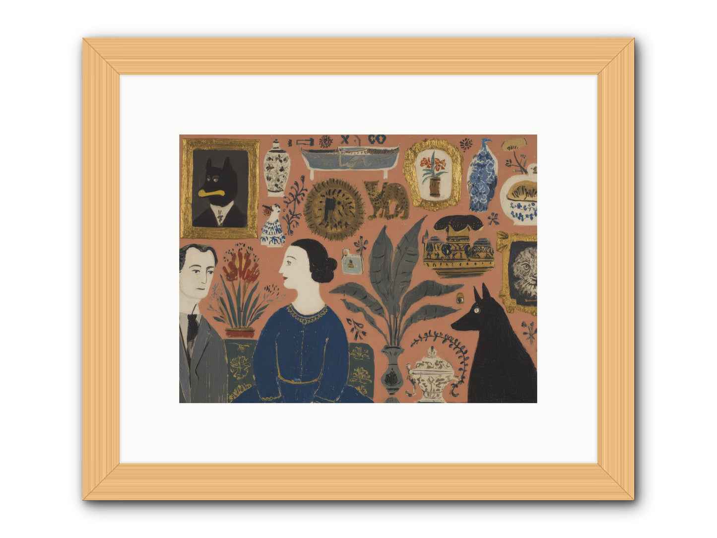 A Life Lived Among Treasures -- Framed Print - Natural 12x9