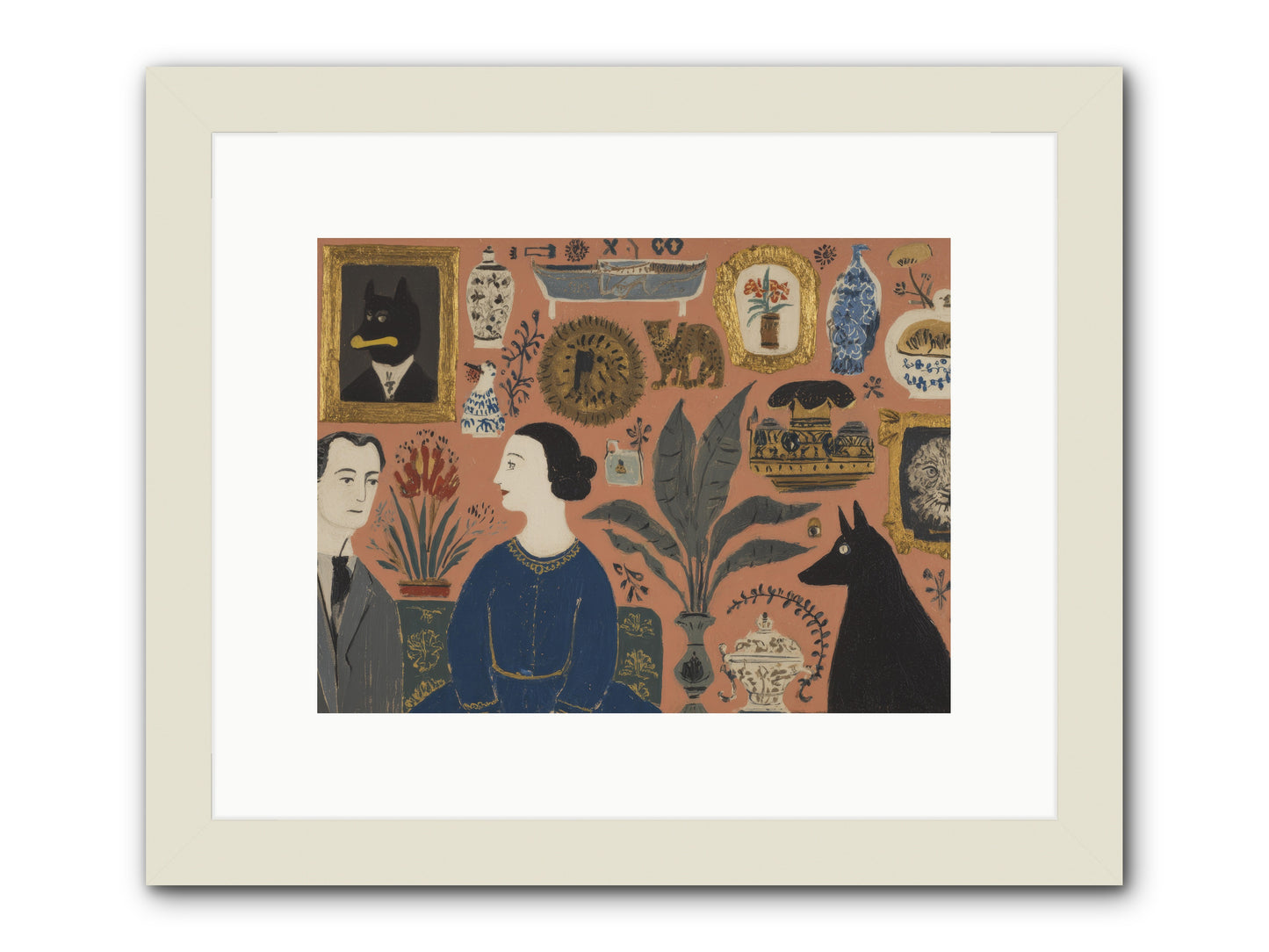 A Life Lived Among Treasures -- Framed Print - White 12x9