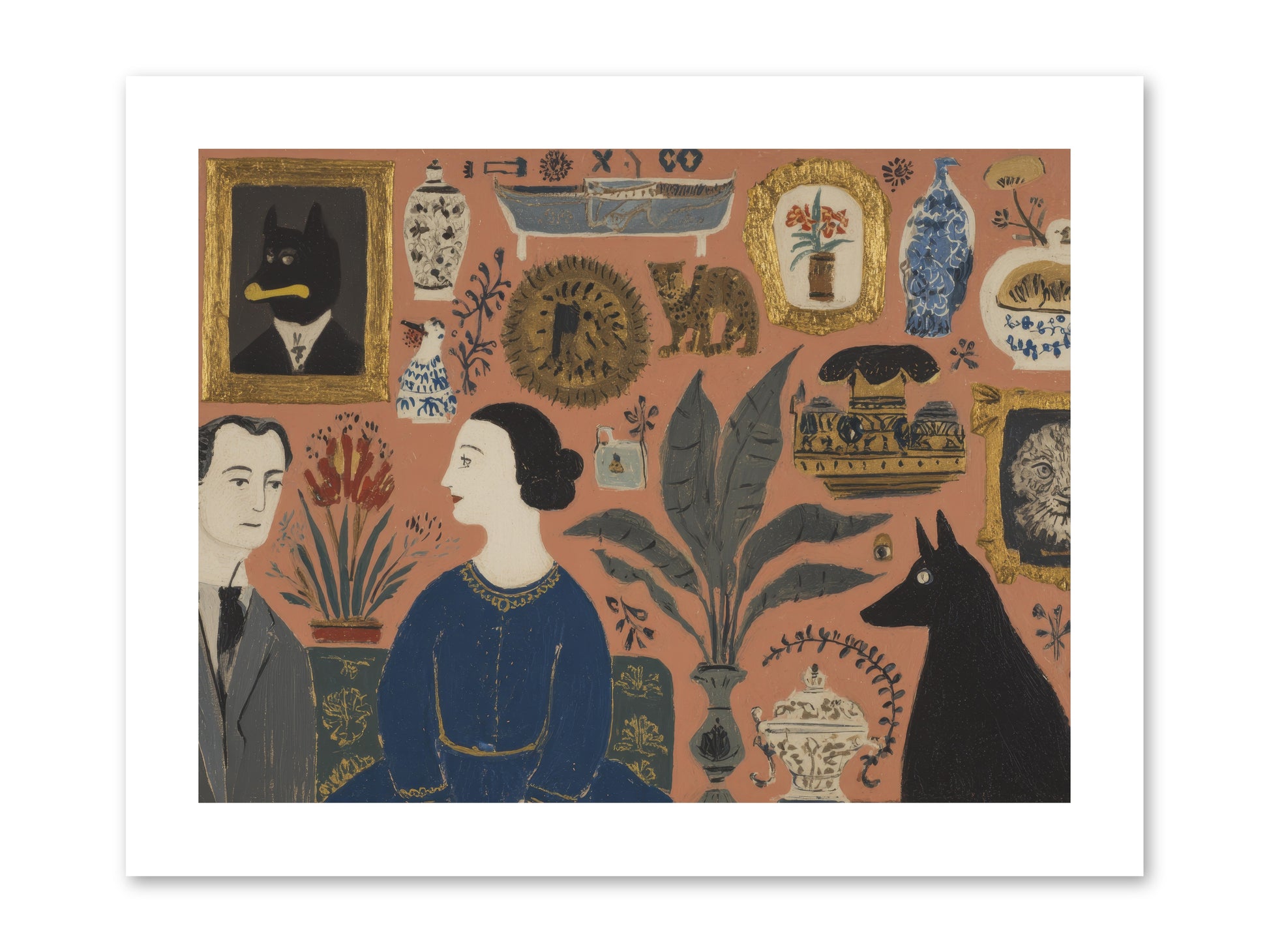 A Life Lived Among Treasures -- Paper Print 12x9