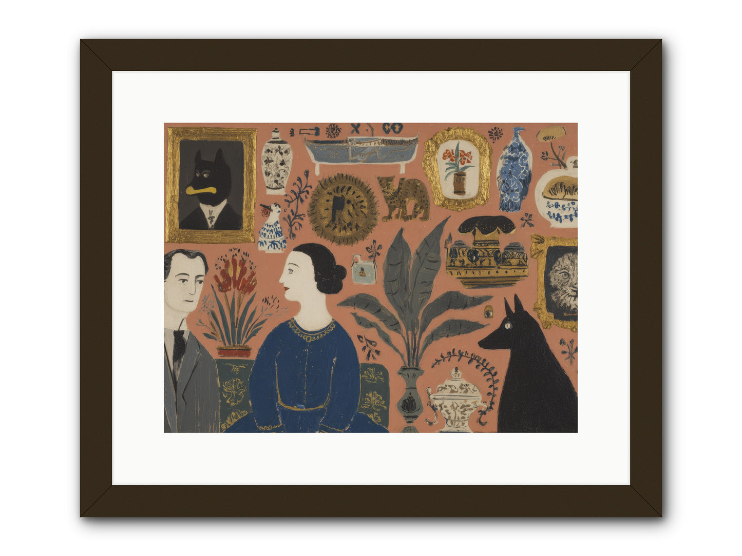 A Life Lived Among Treasures -- Framed Print - Black 16x12