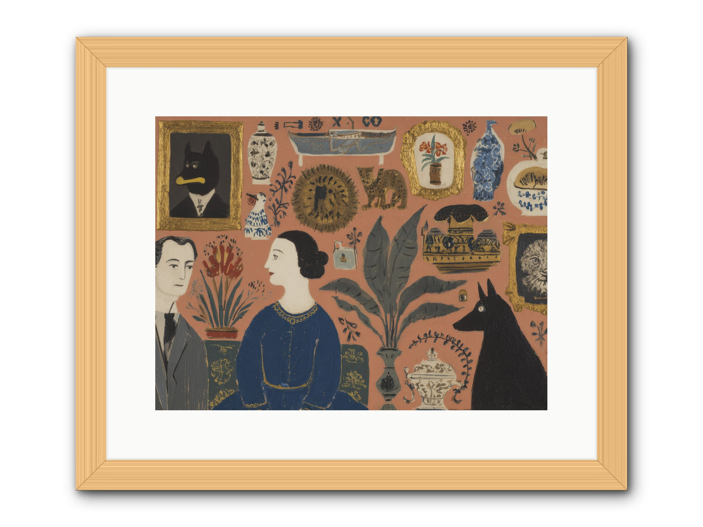 A Life Lived Among Treasures -- Framed Print - Natural 16x12