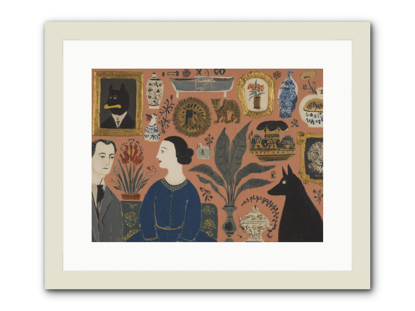 A Life Lived Among Treasures -- Framed Print - White 16x12
