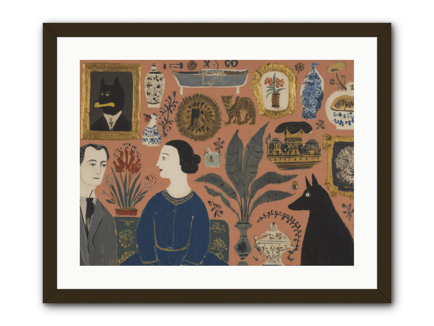 A Life Lived Among Treasures -- Framed Print - Black 24x18