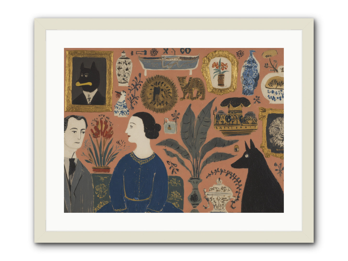 A Life Lived Among Treasures -- Framed Print - White 24x18