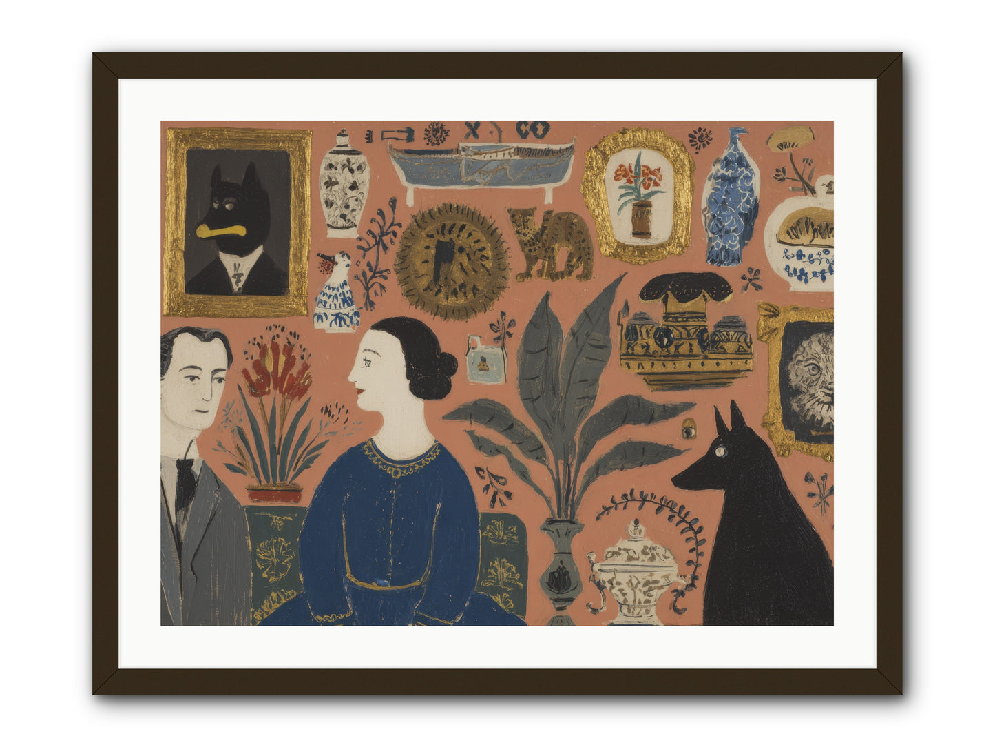 A Life Lived Among Treasures -- Framed Print - Black 32x24