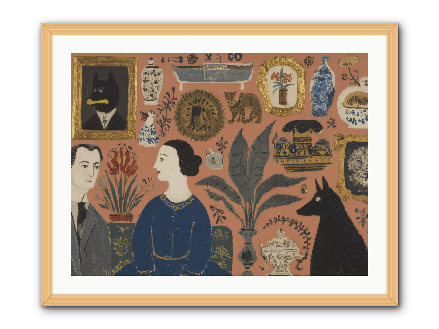 A Life Lived Among Treasures -- Framed Print - Natural 32x24
