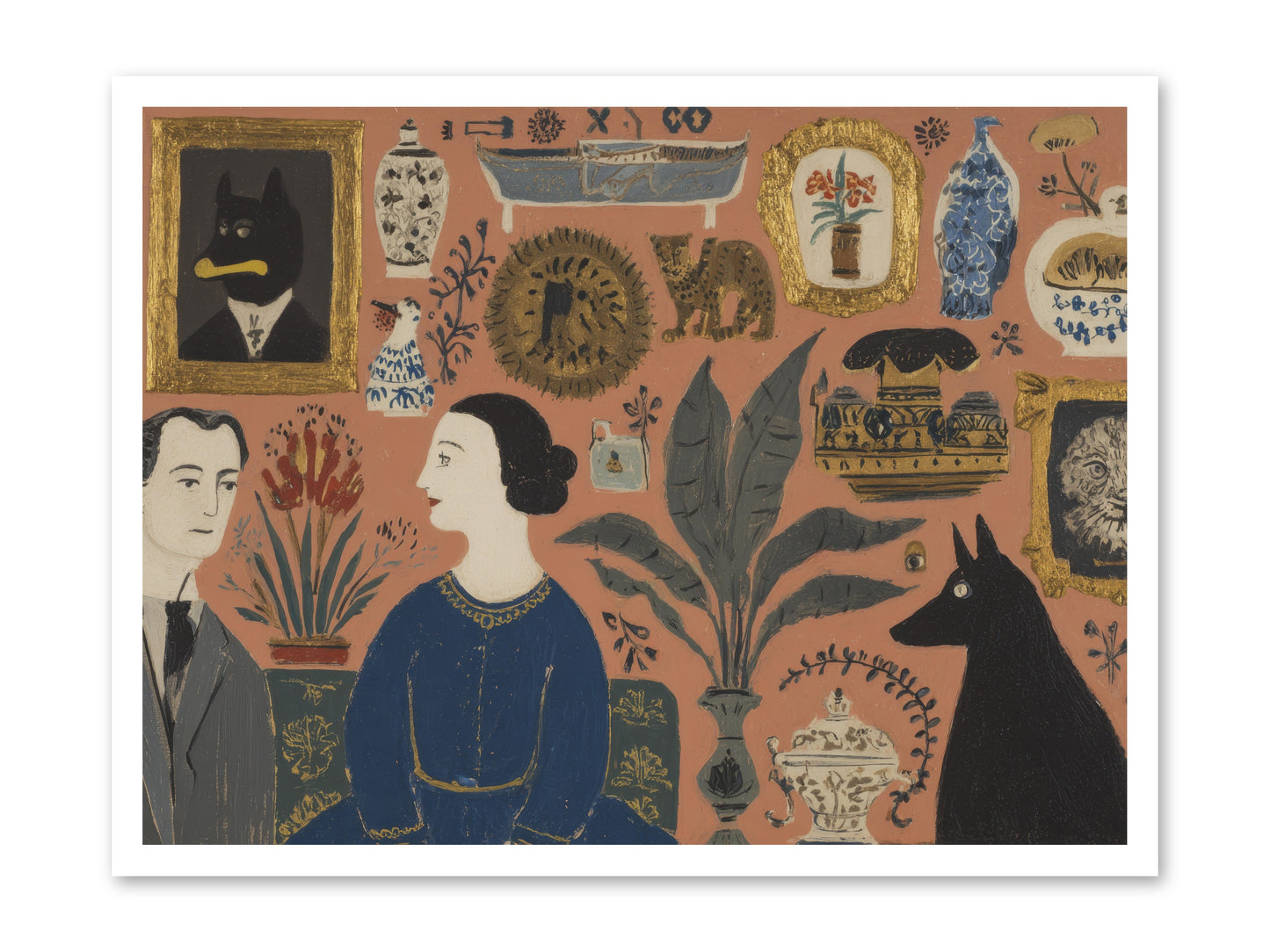 A Life Lived Among Treasures -- Loose Canvas Print 32x24