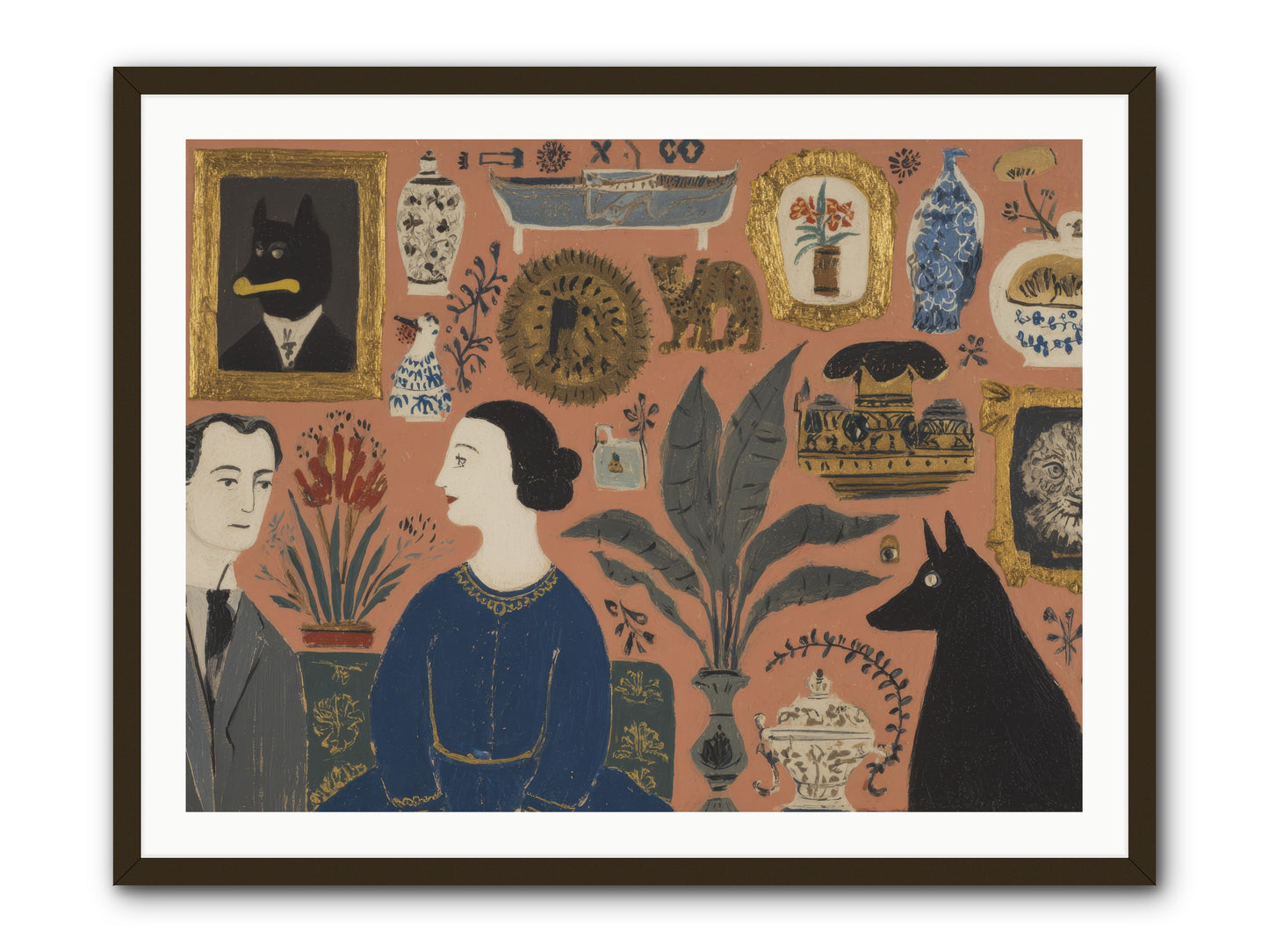 A Life Lived Among Treasures -- Framed Print - Black 40x30