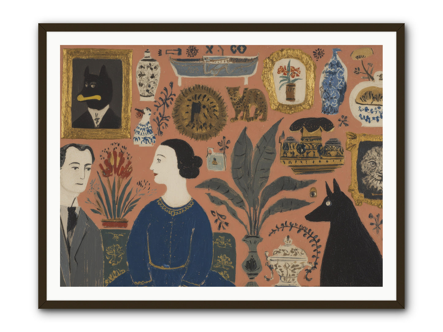 A Life Lived Among Treasures -- Framed Print - Black 48x36