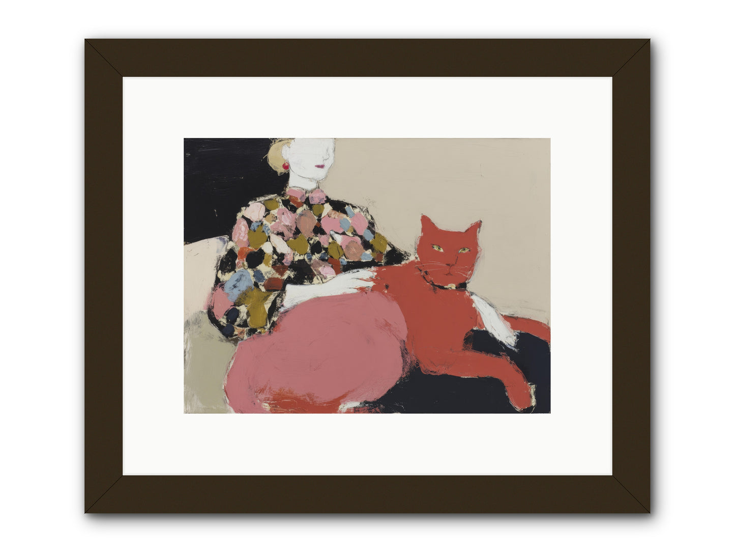 A Light Touch -- Framed Print - Black 12x9