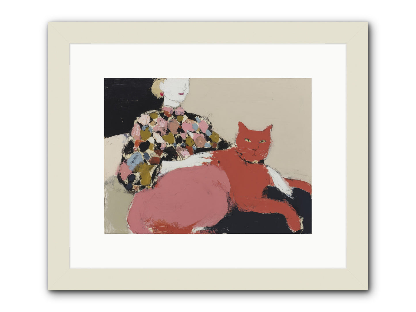 A Light Touch -- Framed Print - White 12x9