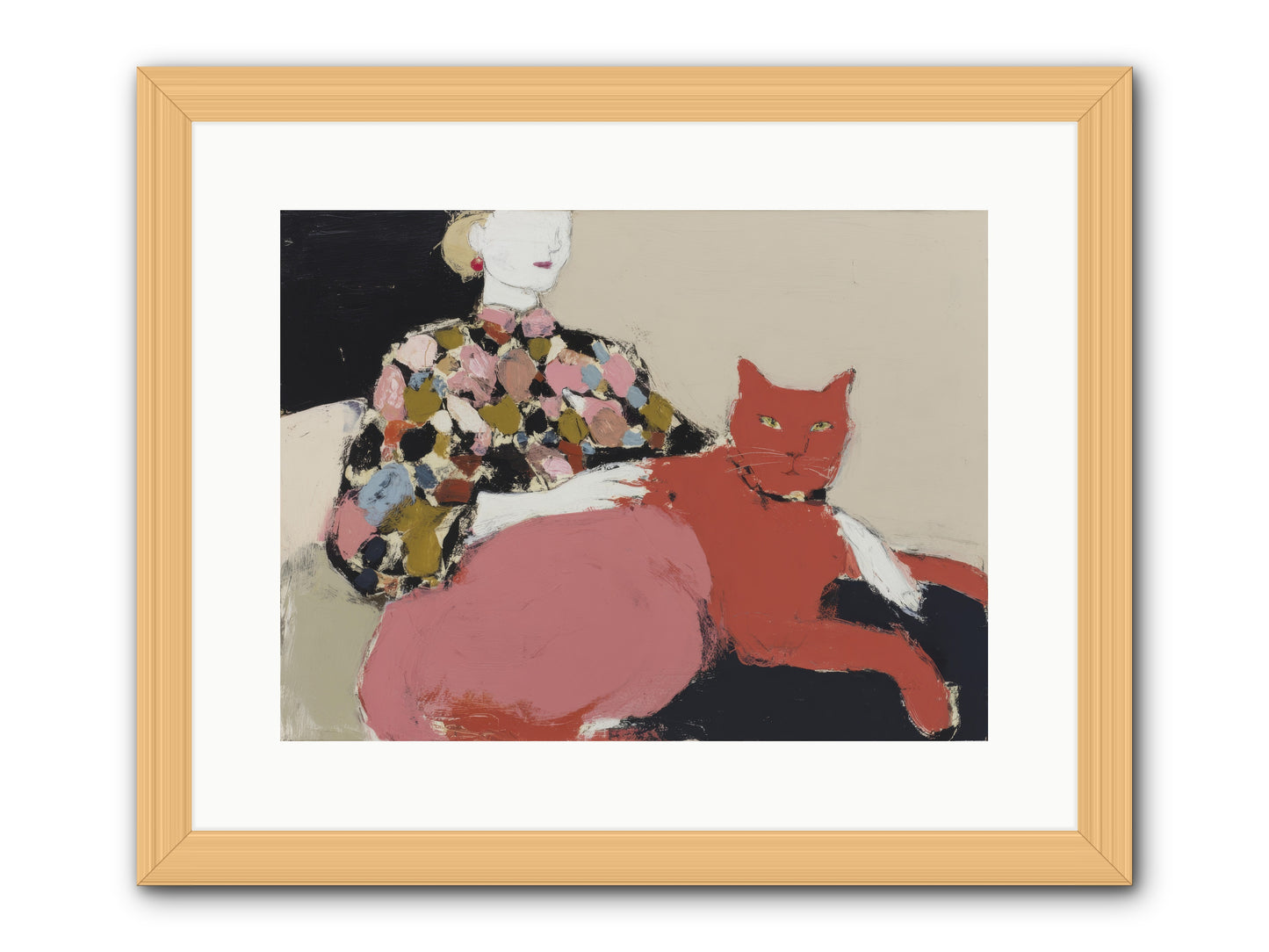 A Light Touch -- Framed Print - Natural 16x12