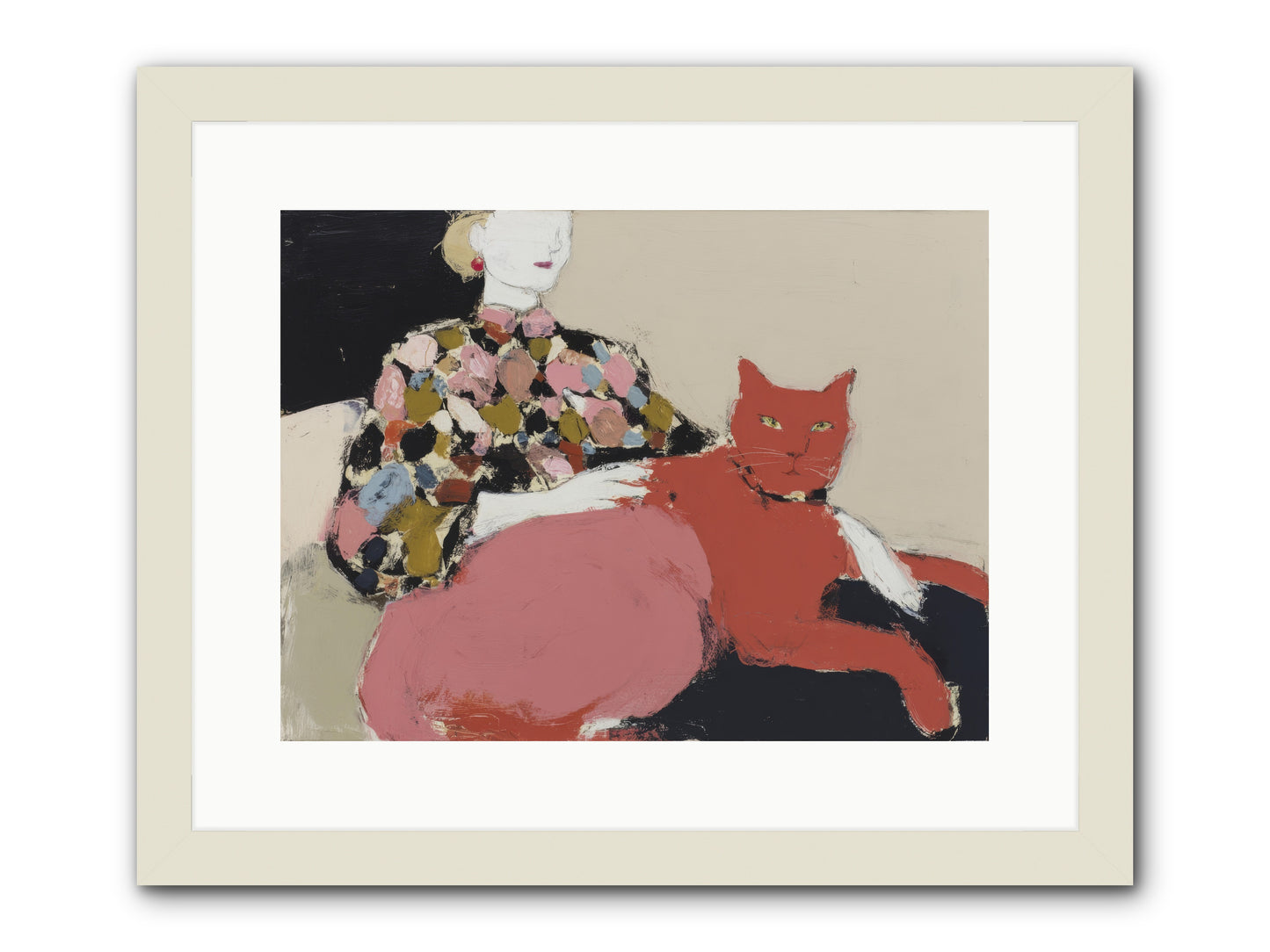 A Light Touch -- Framed Print - White 16x12