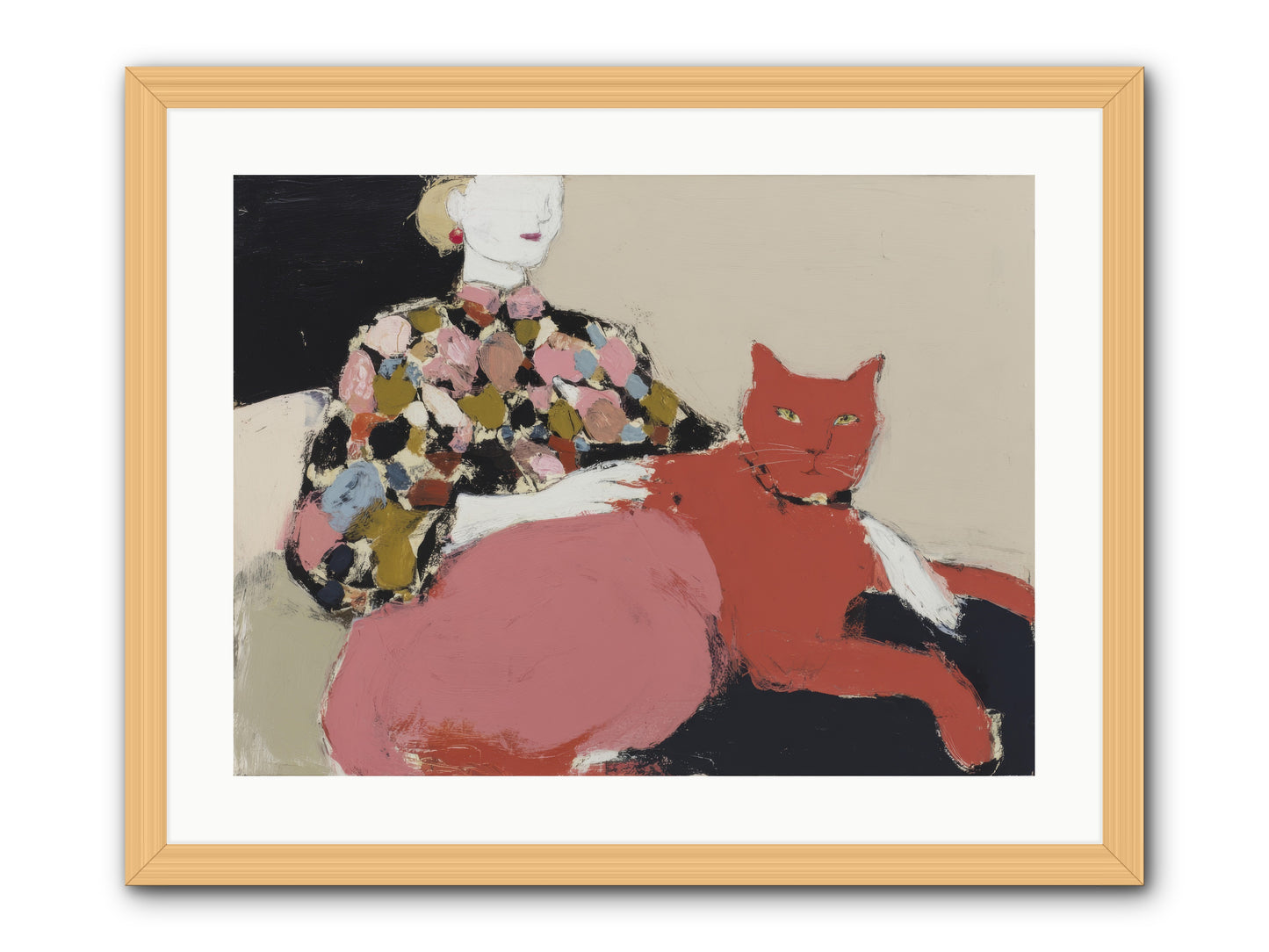 A Light Touch -- Framed Print - Natural 24x18